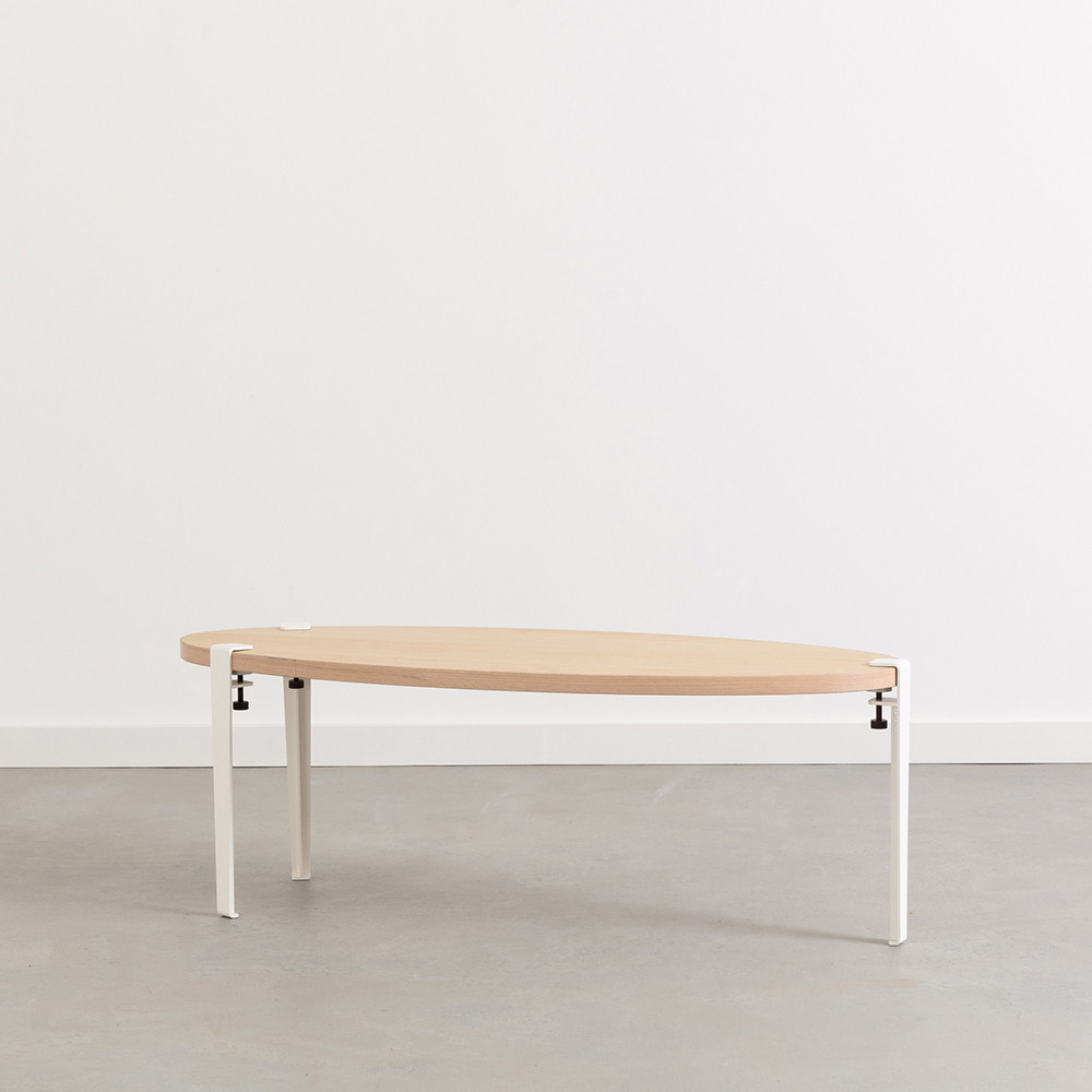 Table basse TIPTOE 120x48cm - chêne massif "Les Imparfaits"