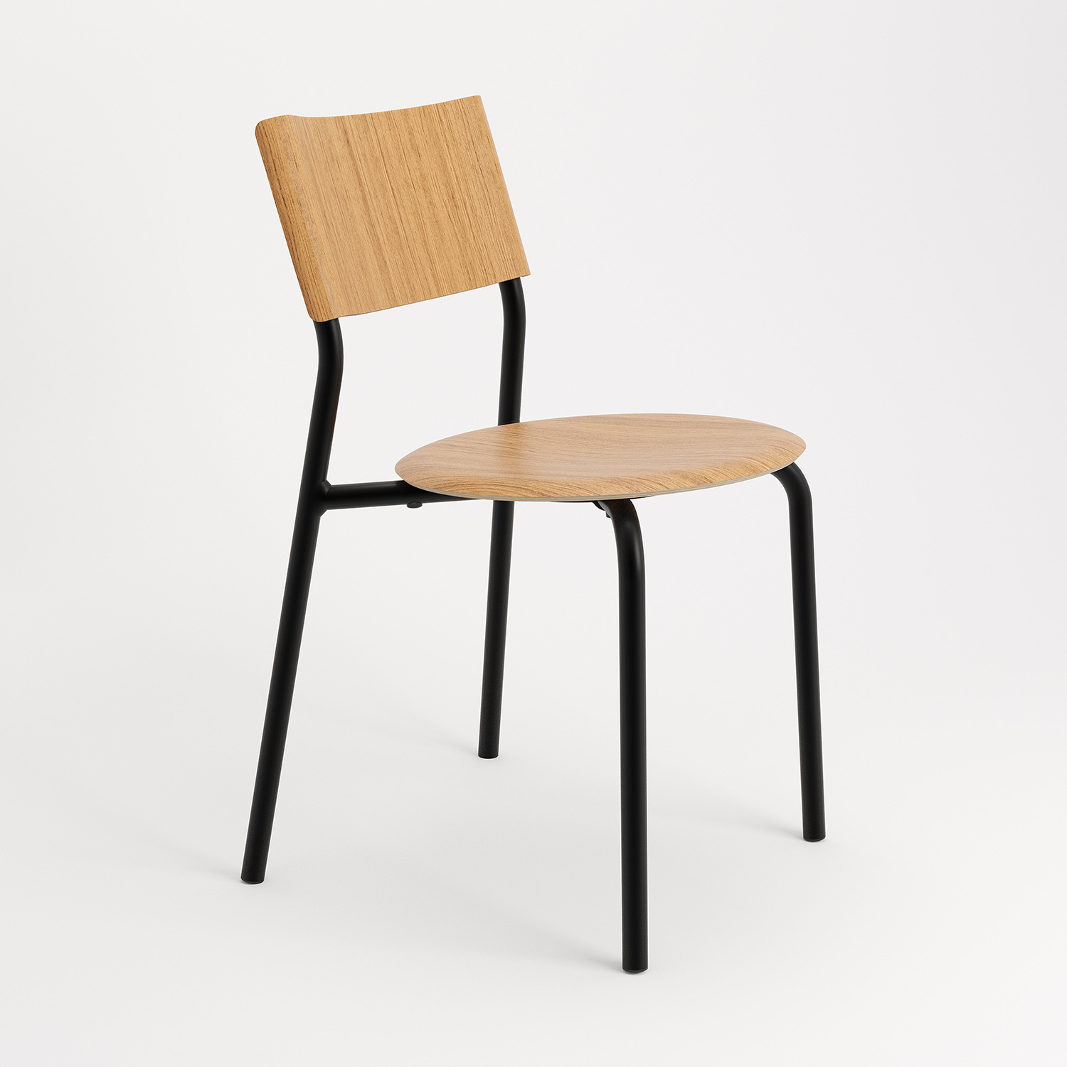 Designer chairs in solid wood, recycled plastic - TIPTOE