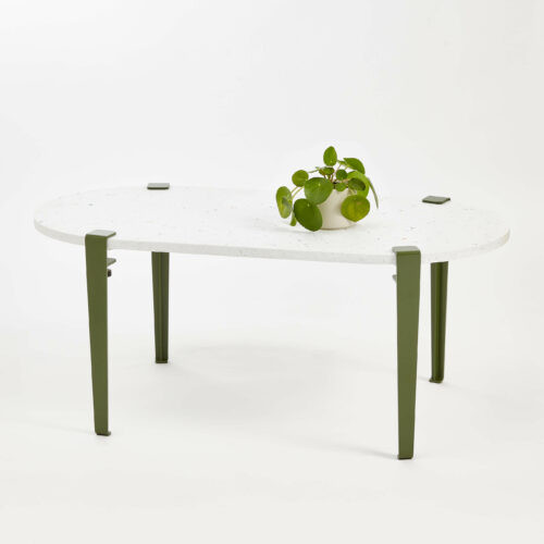 Table basse oblongue plastique recyclé VENEZIA