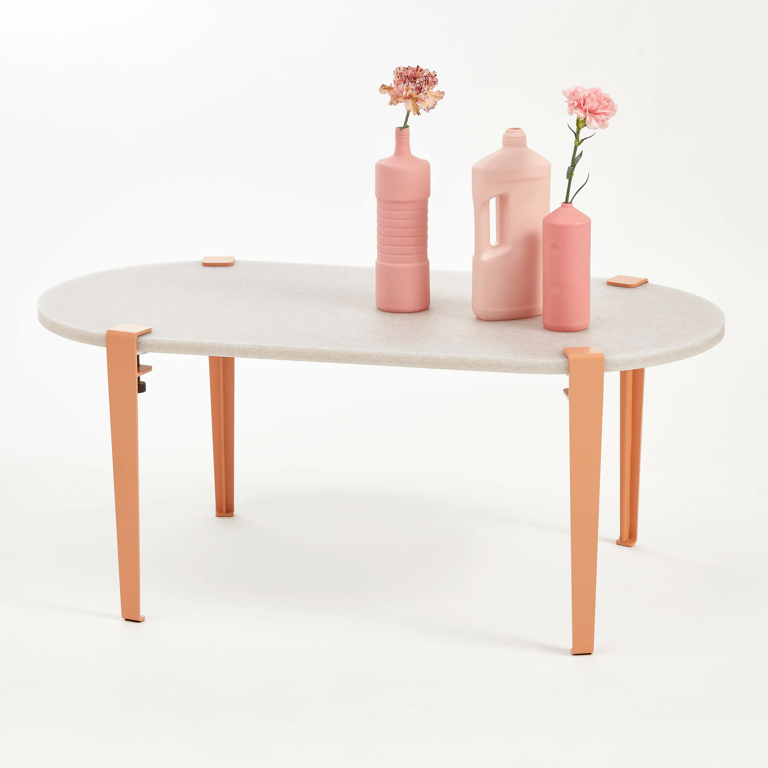 ROCA oblong recycled plastic coffee table