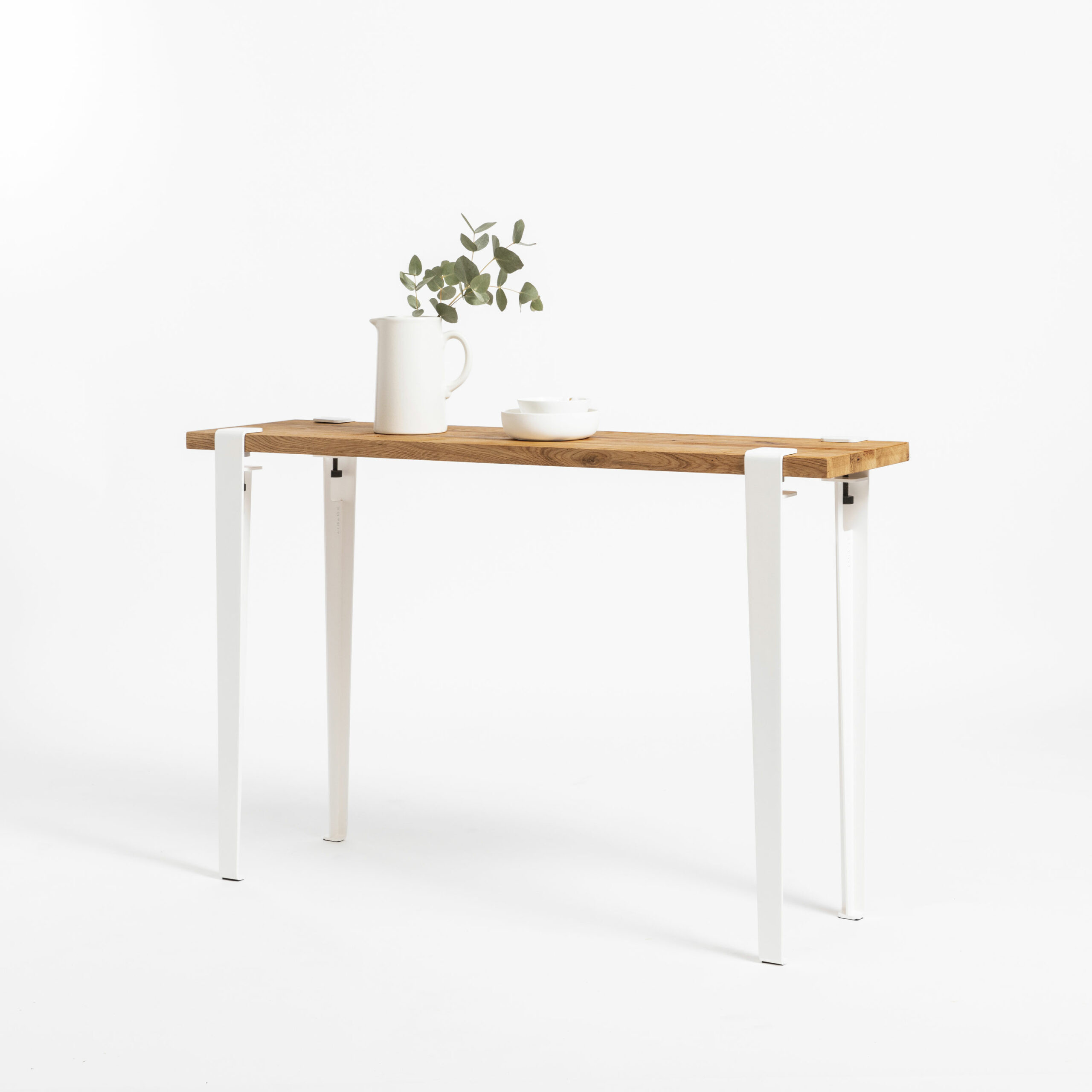 LIMA console in reclaimed wood TIPTOE with steel legs