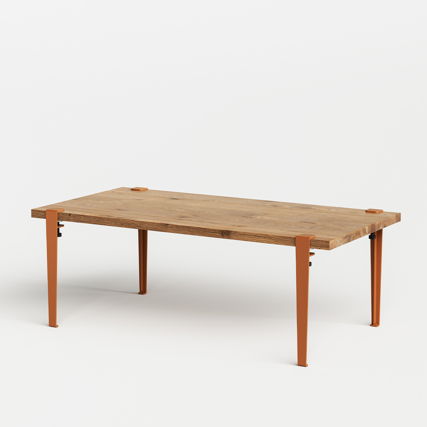 BYO TABLE D LEG 120×60 OAK Rectangular coffee table in old oak 120x60cm