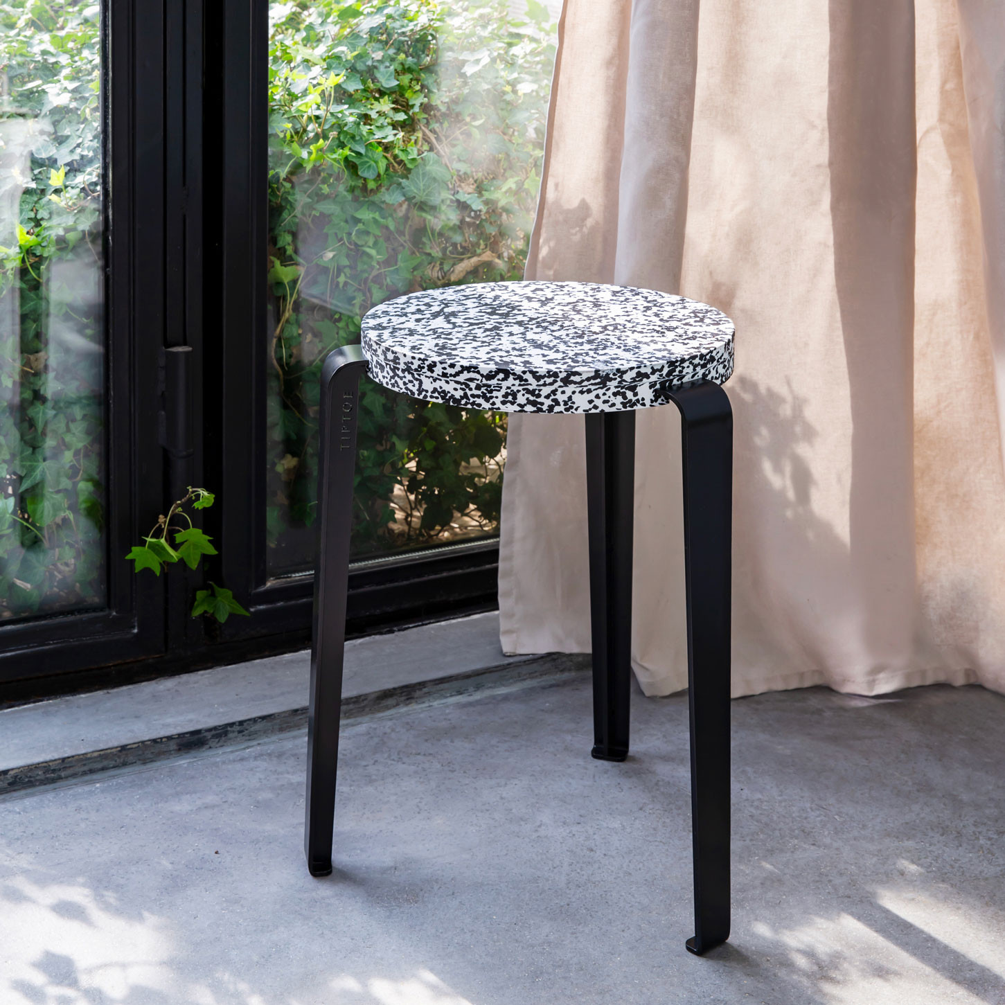 Long best sale plastic stool