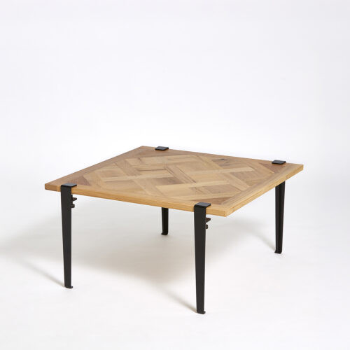 Table basse TIPTOE 80x80cm - parquet de Versailles
