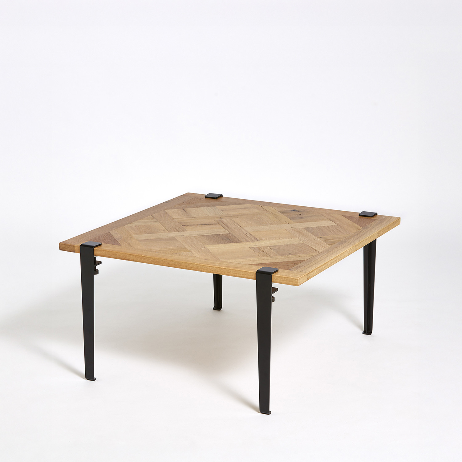 Table basse TIPTOE 80x80cm - parquet de Versailles