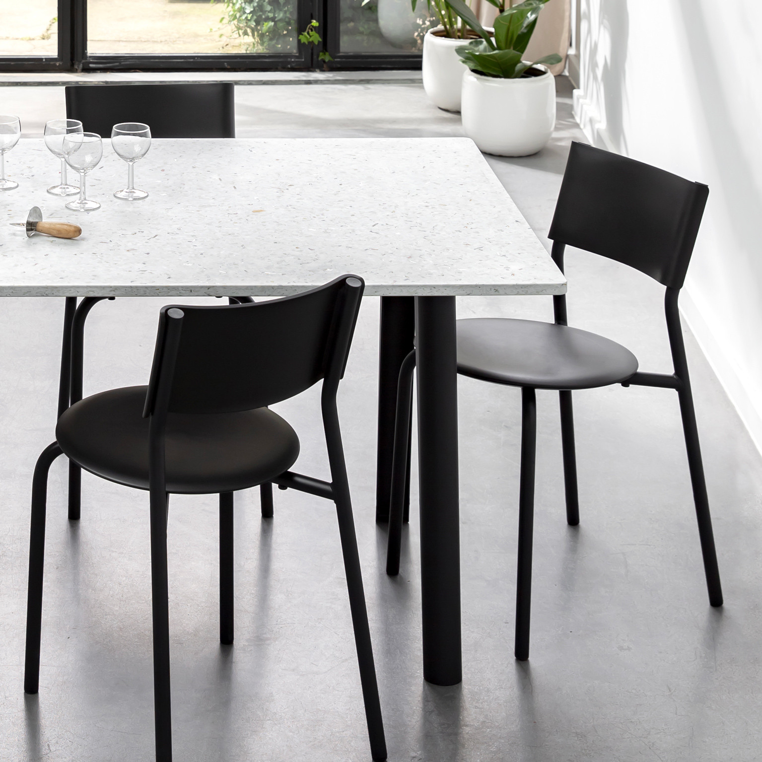 New Modern Dining Table In Recycled Plastic Tiptoe