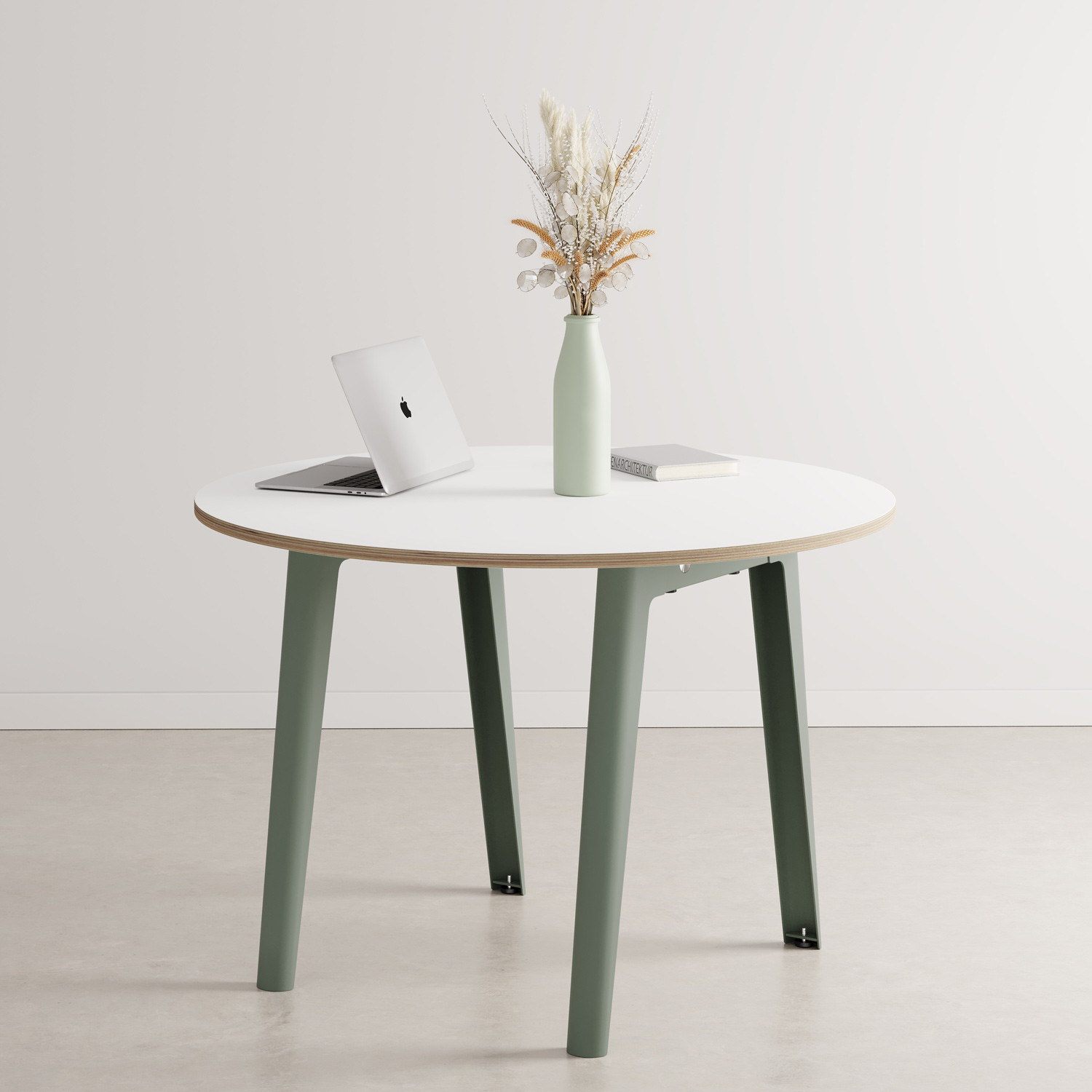 White round store meeting table