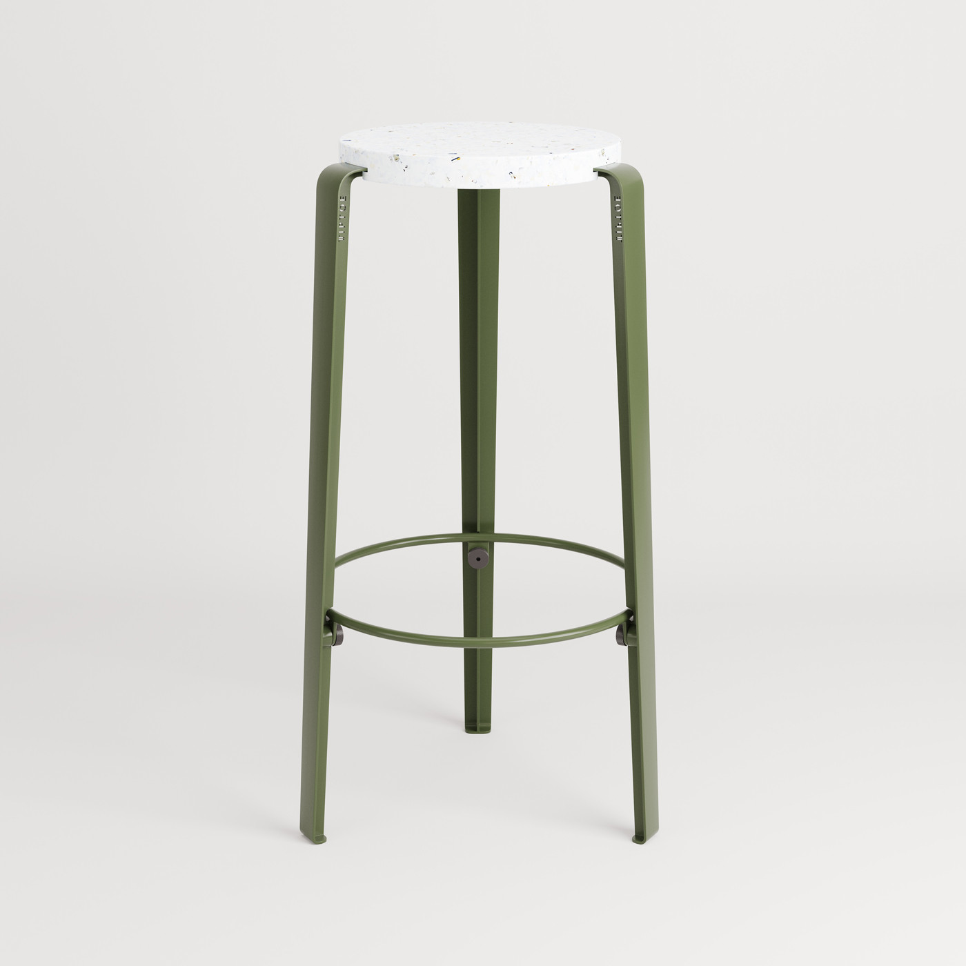 BIG LOU bar stool in recycled plastic VENEZIA 76cm