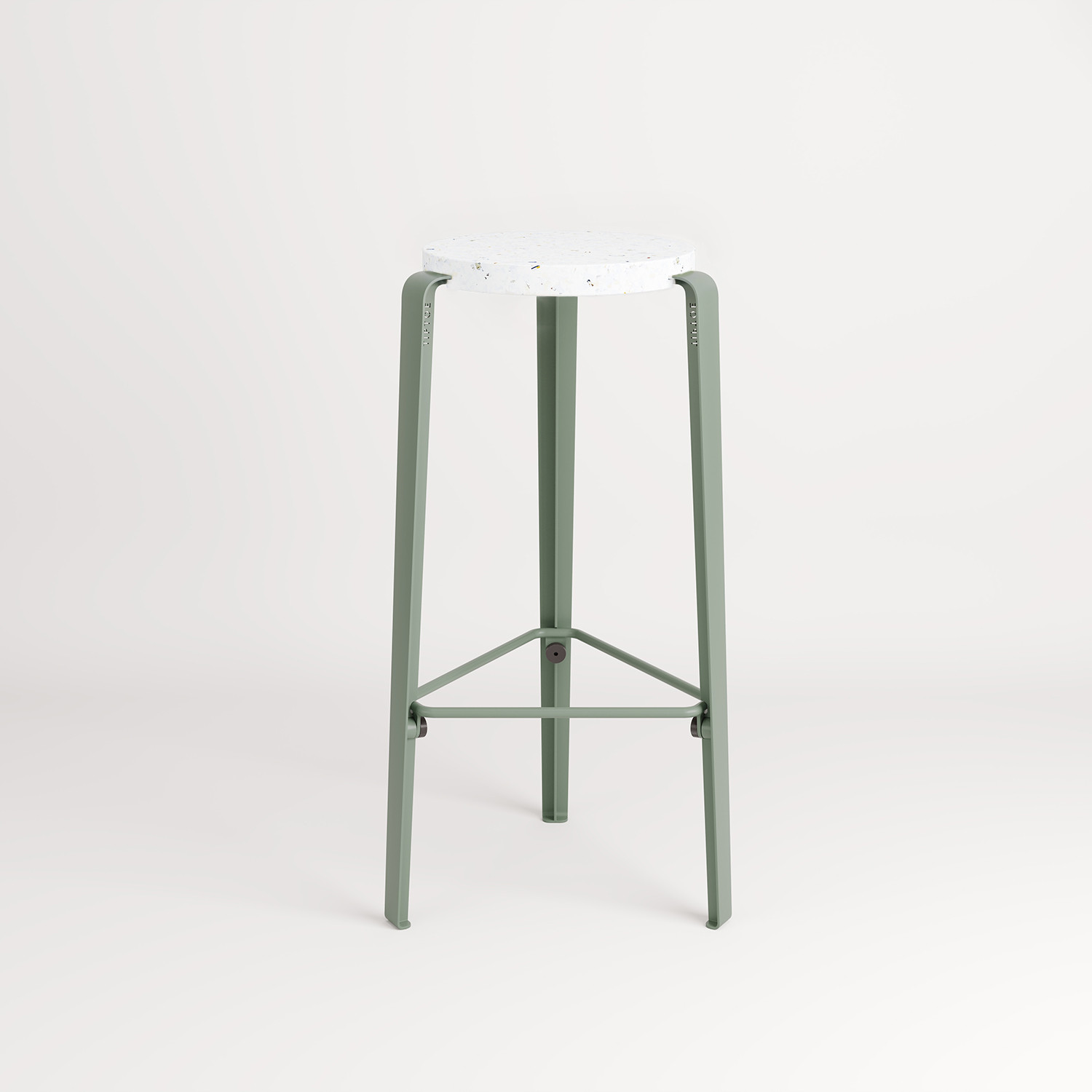 Tabouret de bar - plastique recyclé Venezia - 76cm