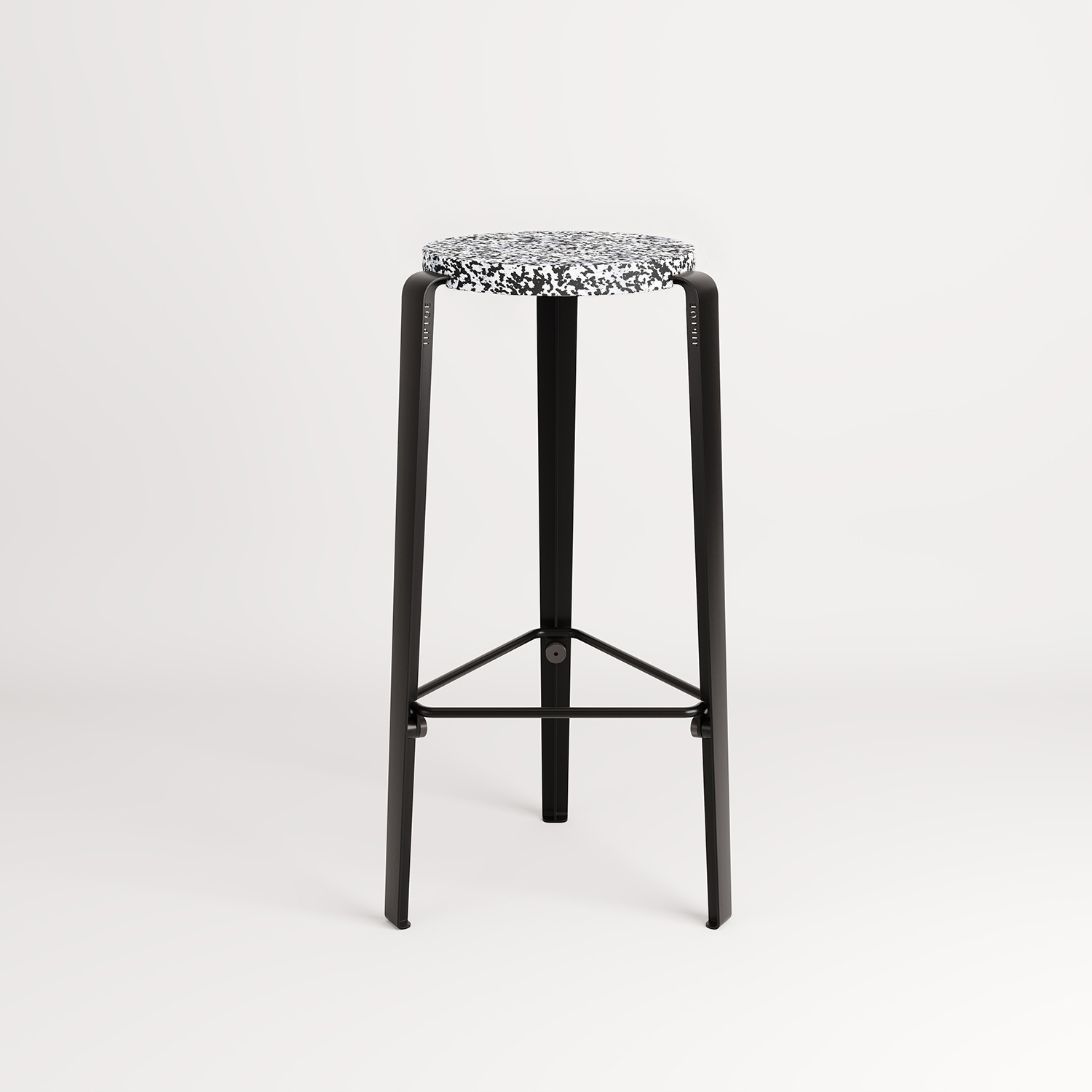 Tabouret de bar - plastique recyclé Macchiato - 76cm