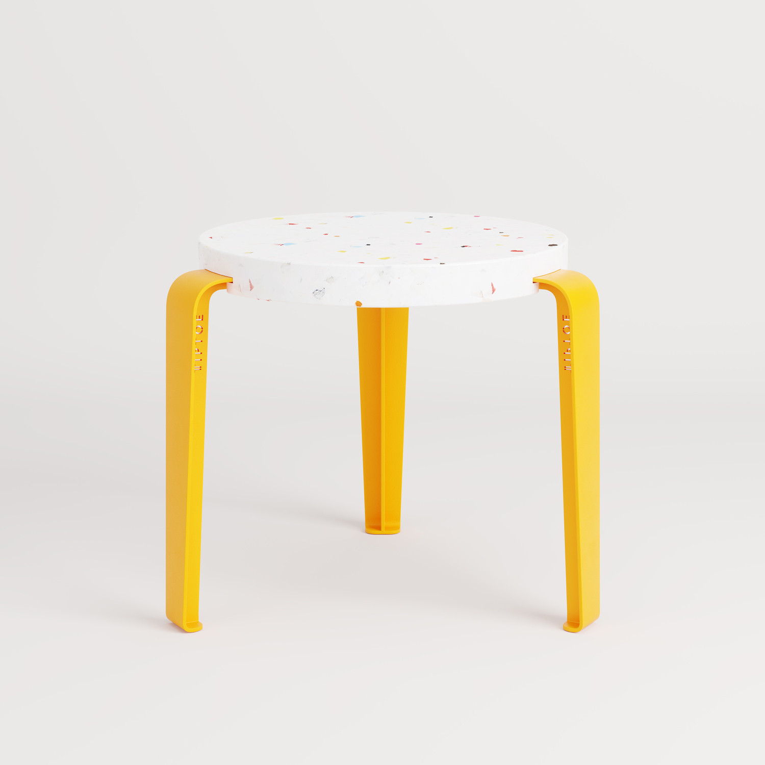 Stool in coloured recycled plastic - TIPTOE KIDS