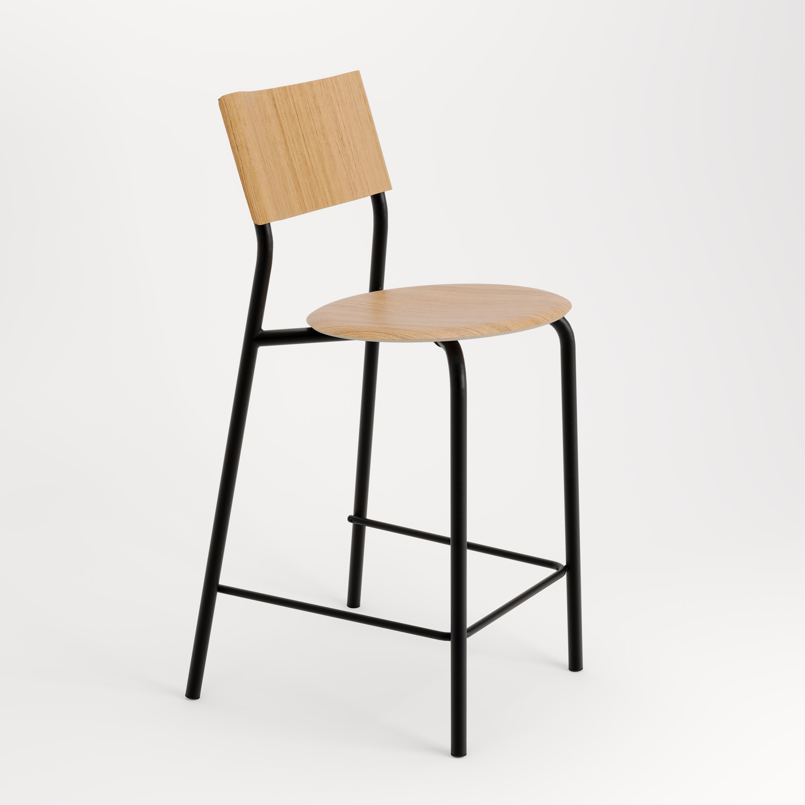 SSD bar chair height 65cm in eco certified wood