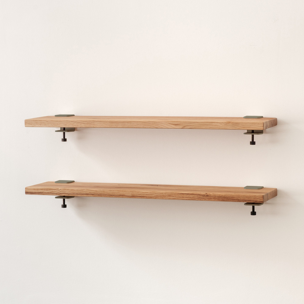 Etagère murale BRACKET - bois ancien recyclé - 60 à 150cm