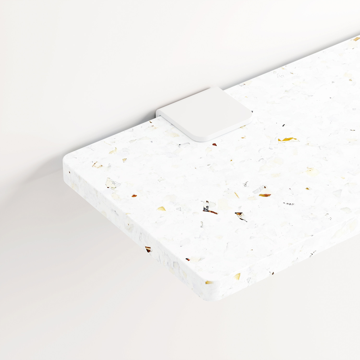 Set mit 3 Wandregalen aus recyceltem Plastik Weiß VENEZIA – 60 x 20 cm