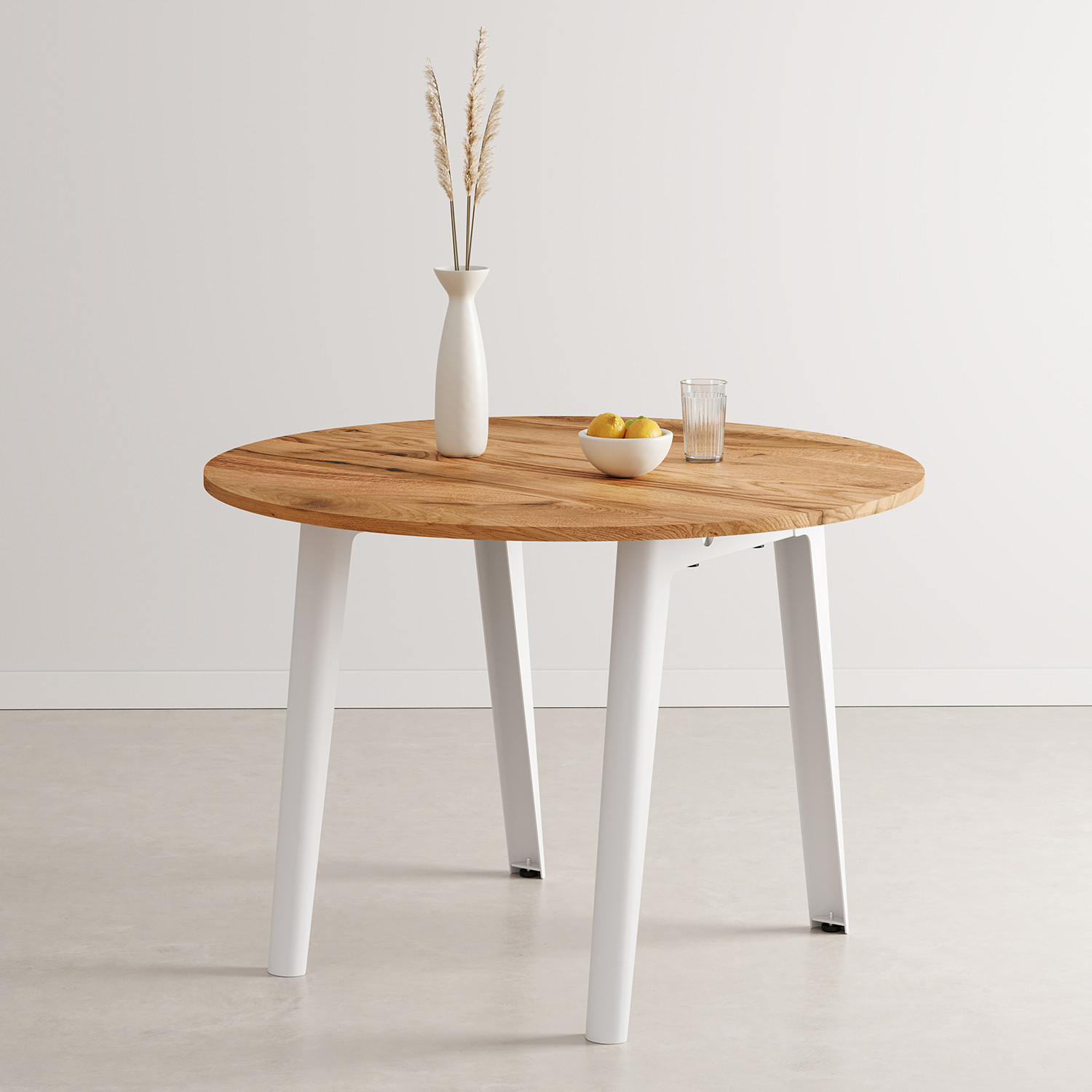 NEW MODERN round table – reclaimed wood