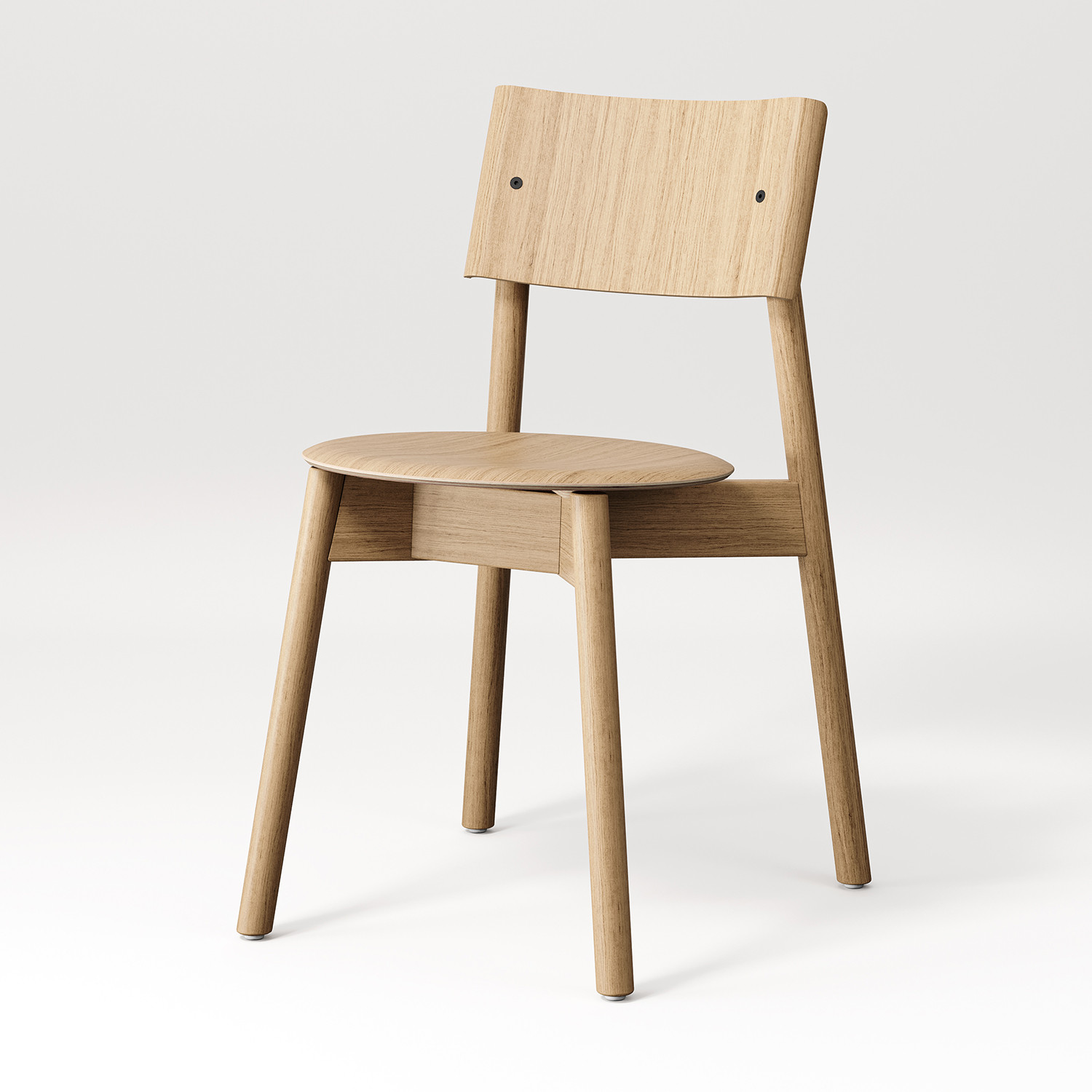 Designer chairs in solid wood, recycled plastic - TIPTOE