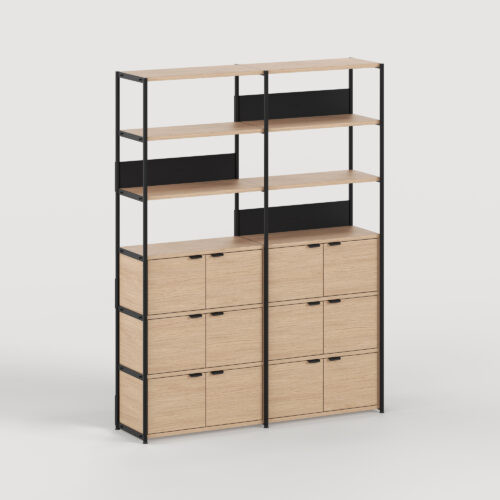 Etagère UNIT - H215 x L164cm - bois éco-certifié