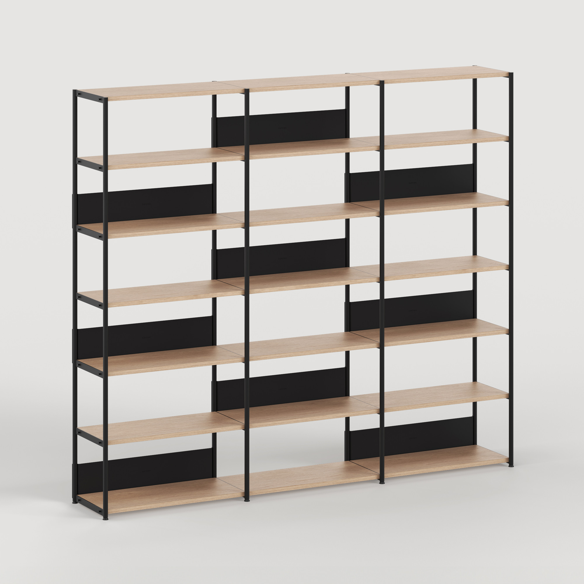 UNIT shelf - H180 to 215 x W240cm - eco-certified wood