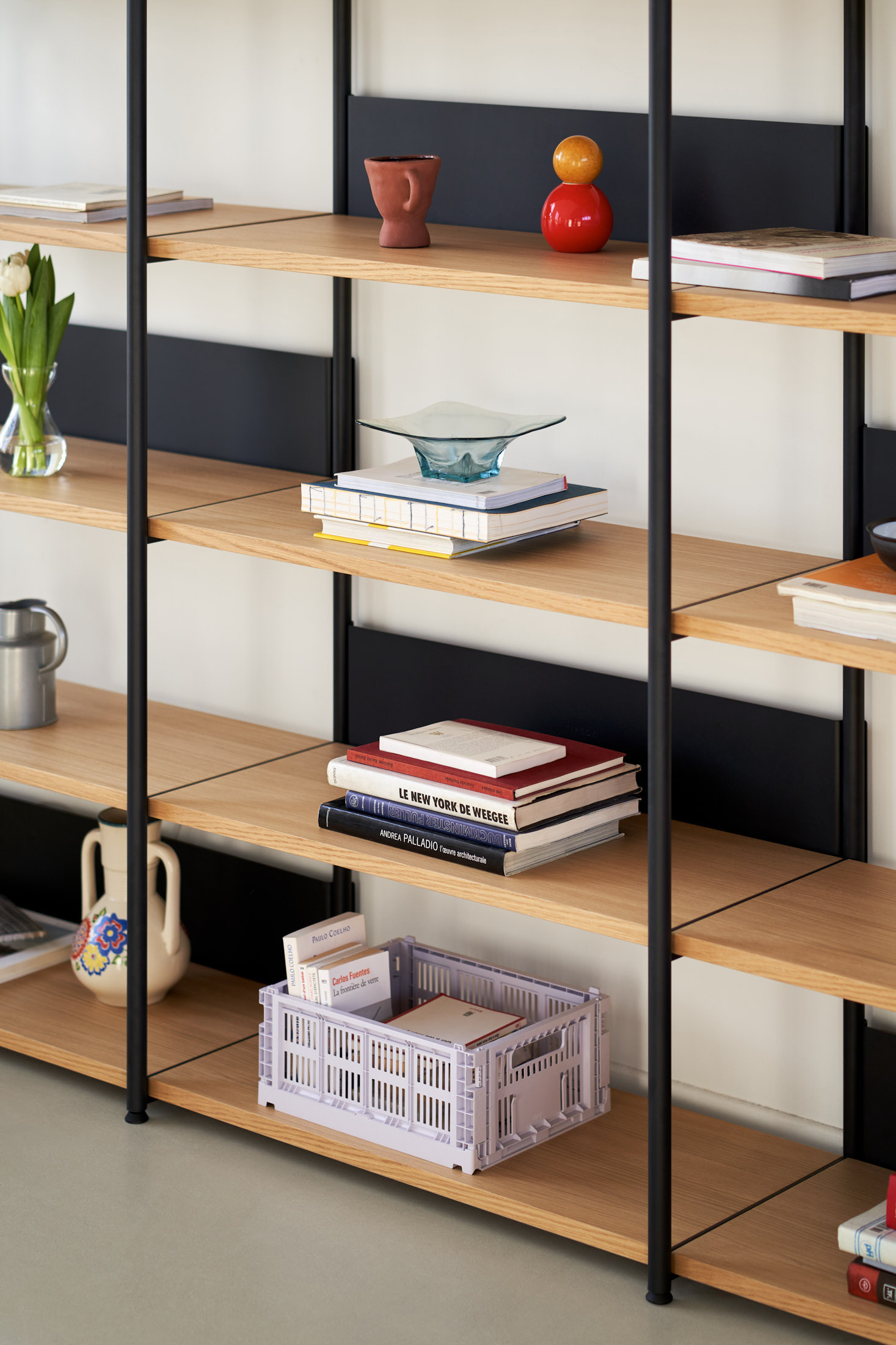 UNIT shelf - H180 to 215 x W240cm - eco-certified wood