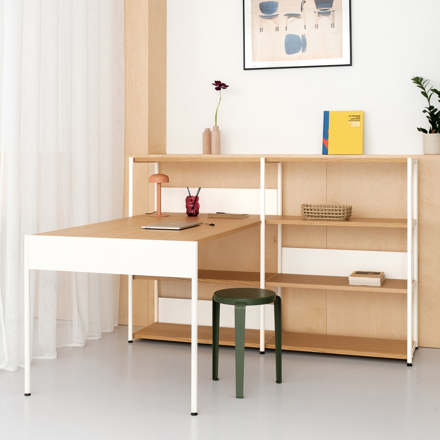 Bureau UNIT - H110 à 180 x L164cm - bois éco-certifié