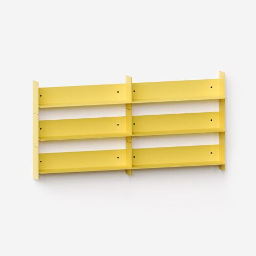 PLI steel wall bookcase - 30 to 60cm
