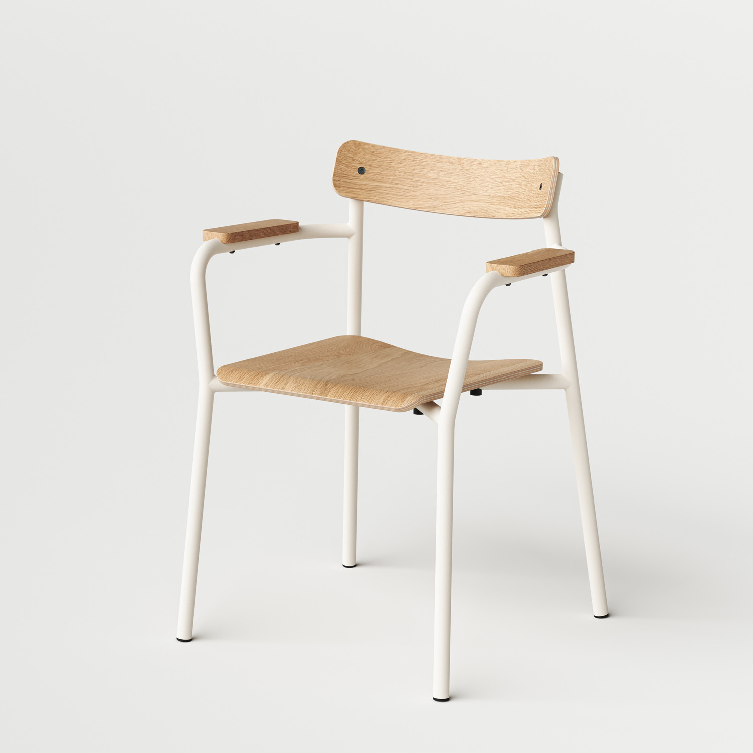 Chaise ÉTUDE avec accoudoirs - bois éco-certifié