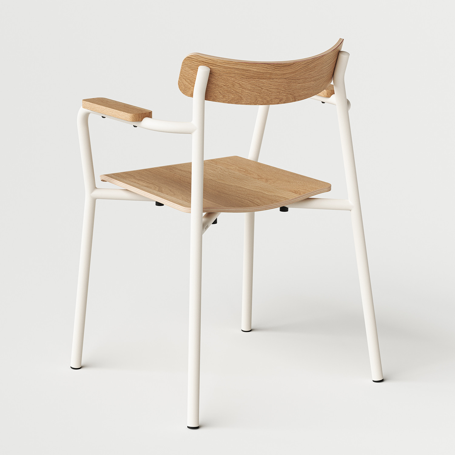 Chaise ÉTUDE avec accoudoirs - bois éco-certifié