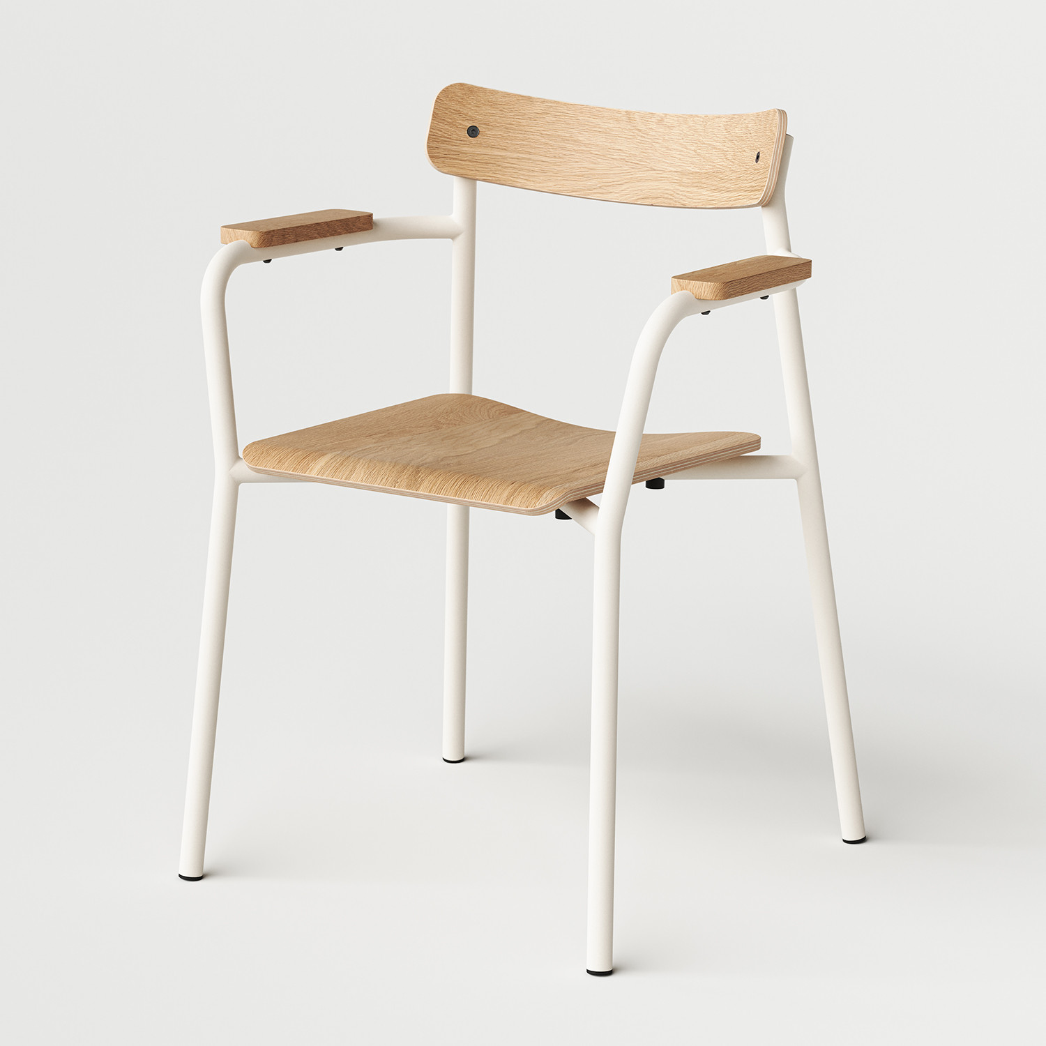 Chaise ÉTUDE avec accoudoirs - bois éco-certifié