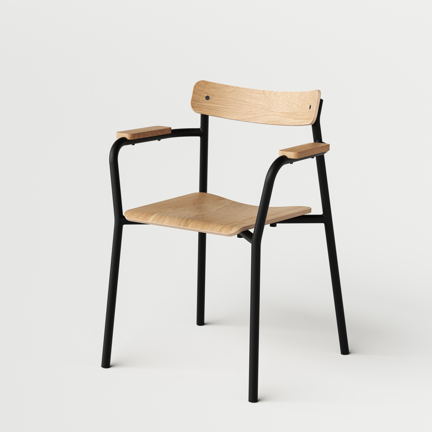 Chaise ÉTUDE avec accoudoirs - bois éco-certifié