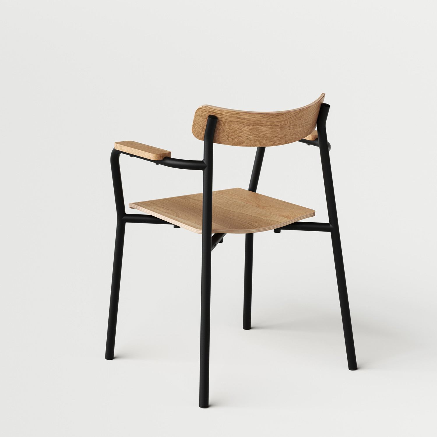 Chaise ÉTUDE avec accoudoirs - bois éco-certifié