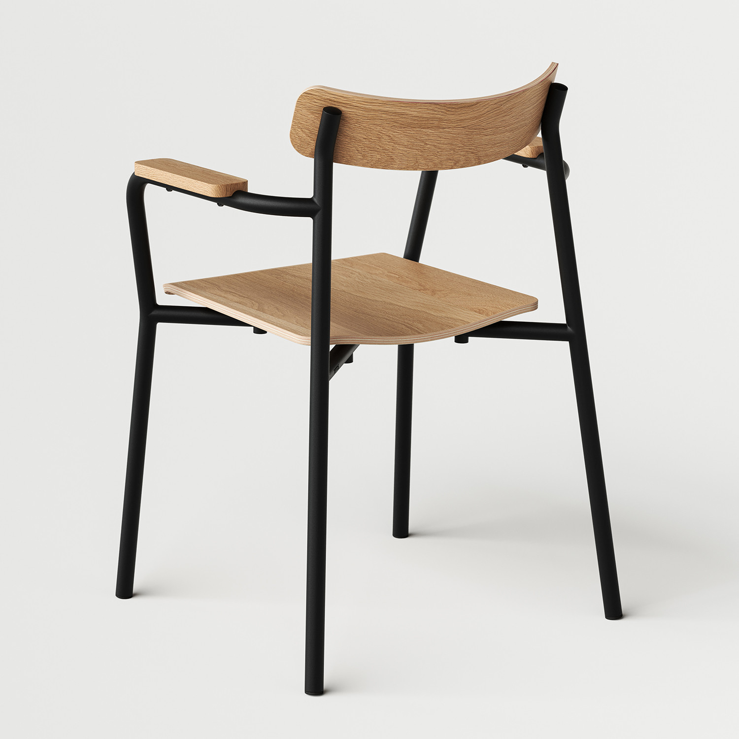 Chaise ÉTUDE avec accoudoirs - bois éco-certifié