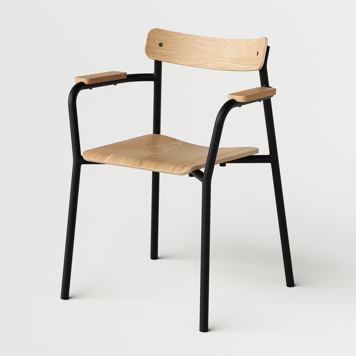 Chaise ÉTUDE avec accoudoirs - bois éco-certifié