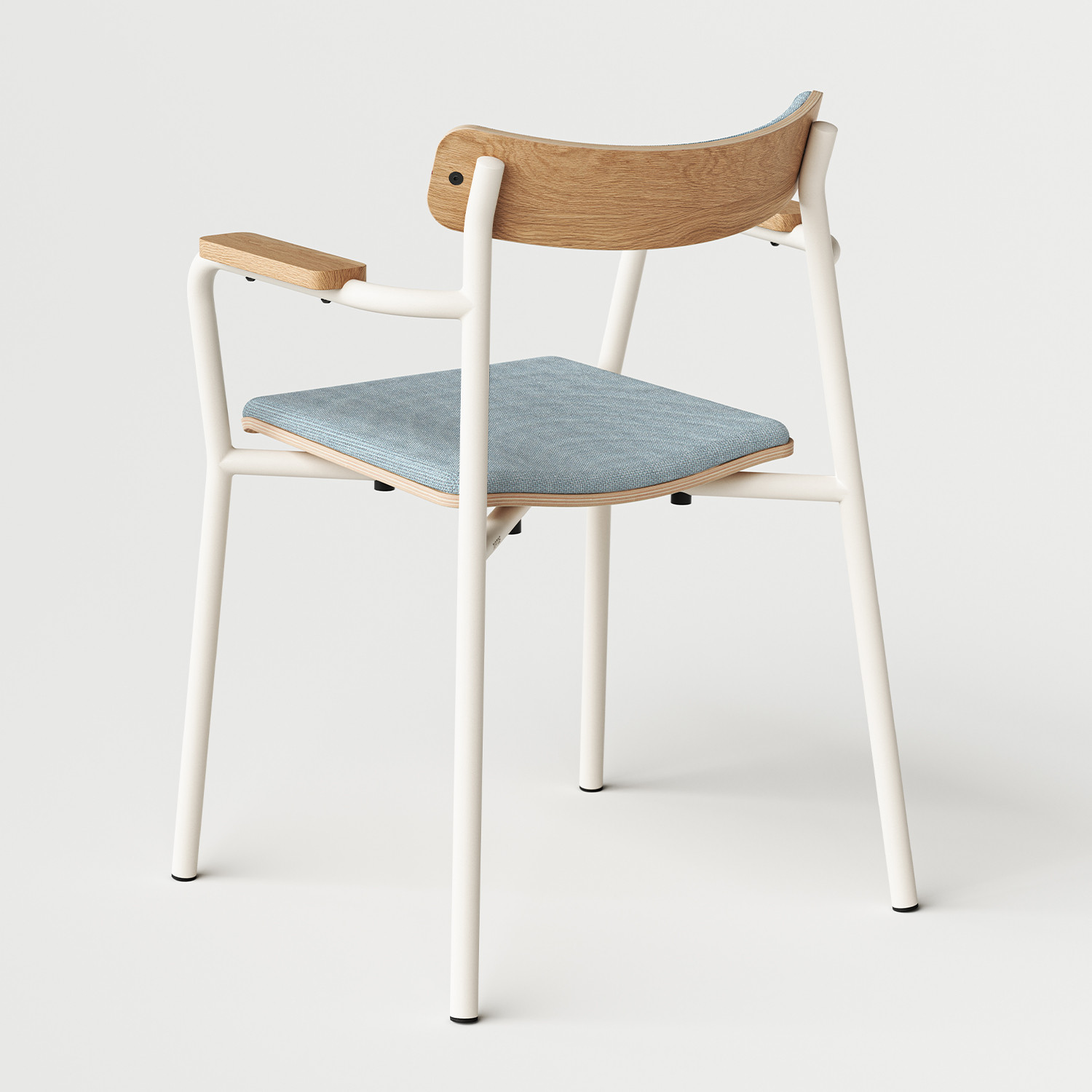 Chaise ÉTUDE avec accoudoirs - tissu recyclé