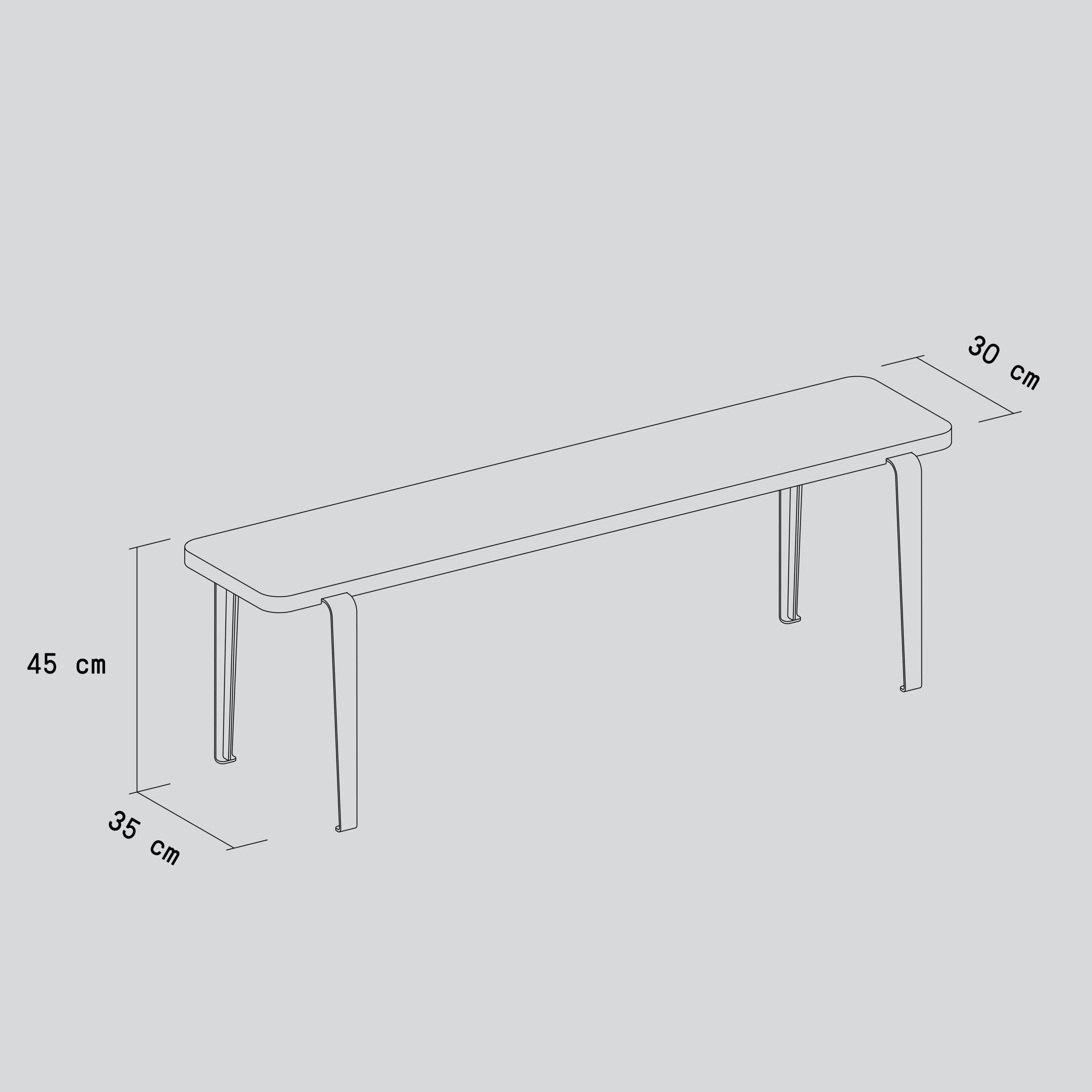 Banc LOU - bois éco-certifié