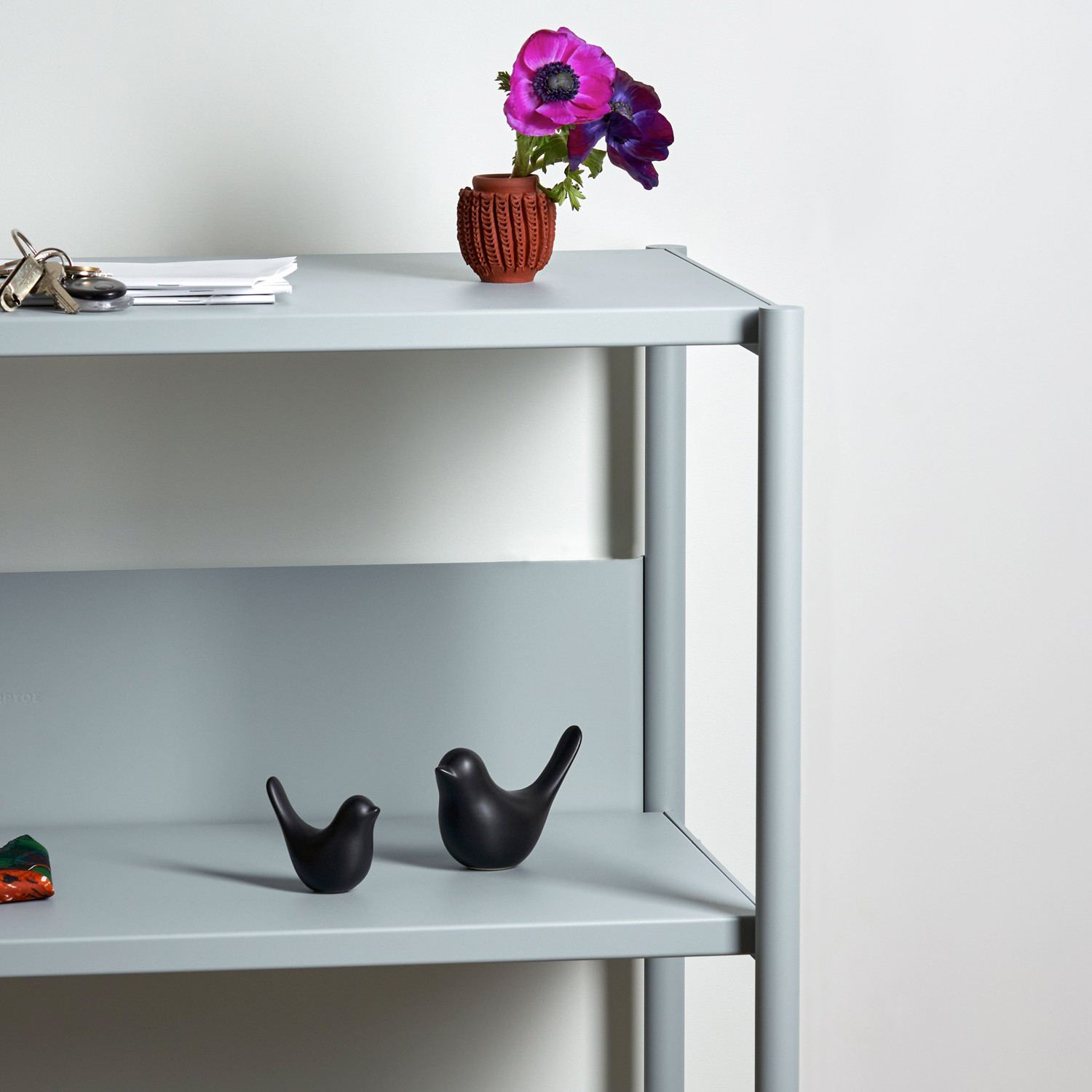 Etagère bureau UNIT - H180 à 215 x  L164cm - acier thermolaqué