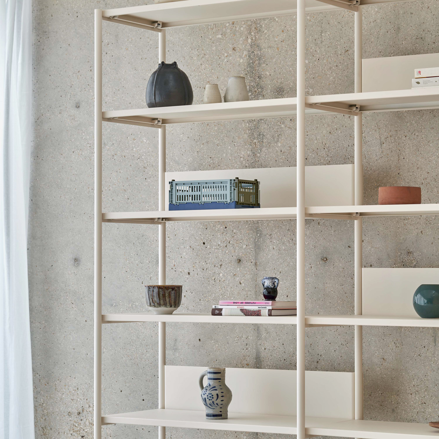 Etagère UNIT - H180 à 215 x  L244cm - acier thermolaqué