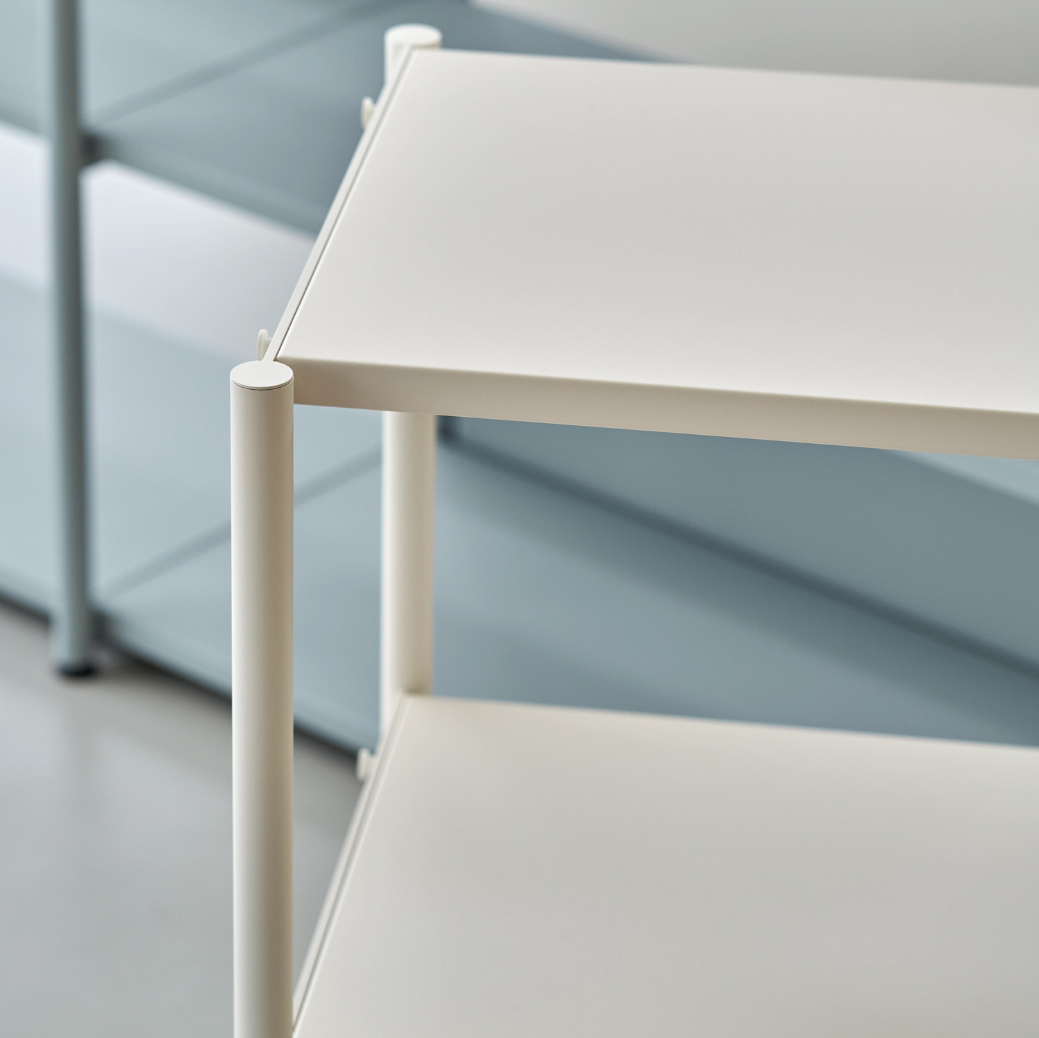 Etagère bureau UNIT - H180 à 215 x  L164cm - acier thermolaqué