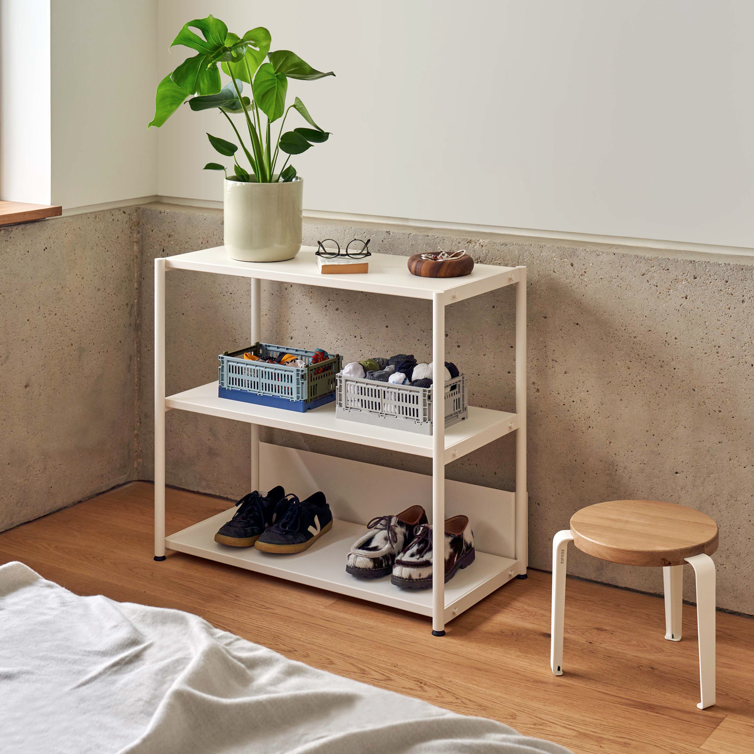 Etagère UNIT - H75 à 85 x  L84cm - acier thermolaqué