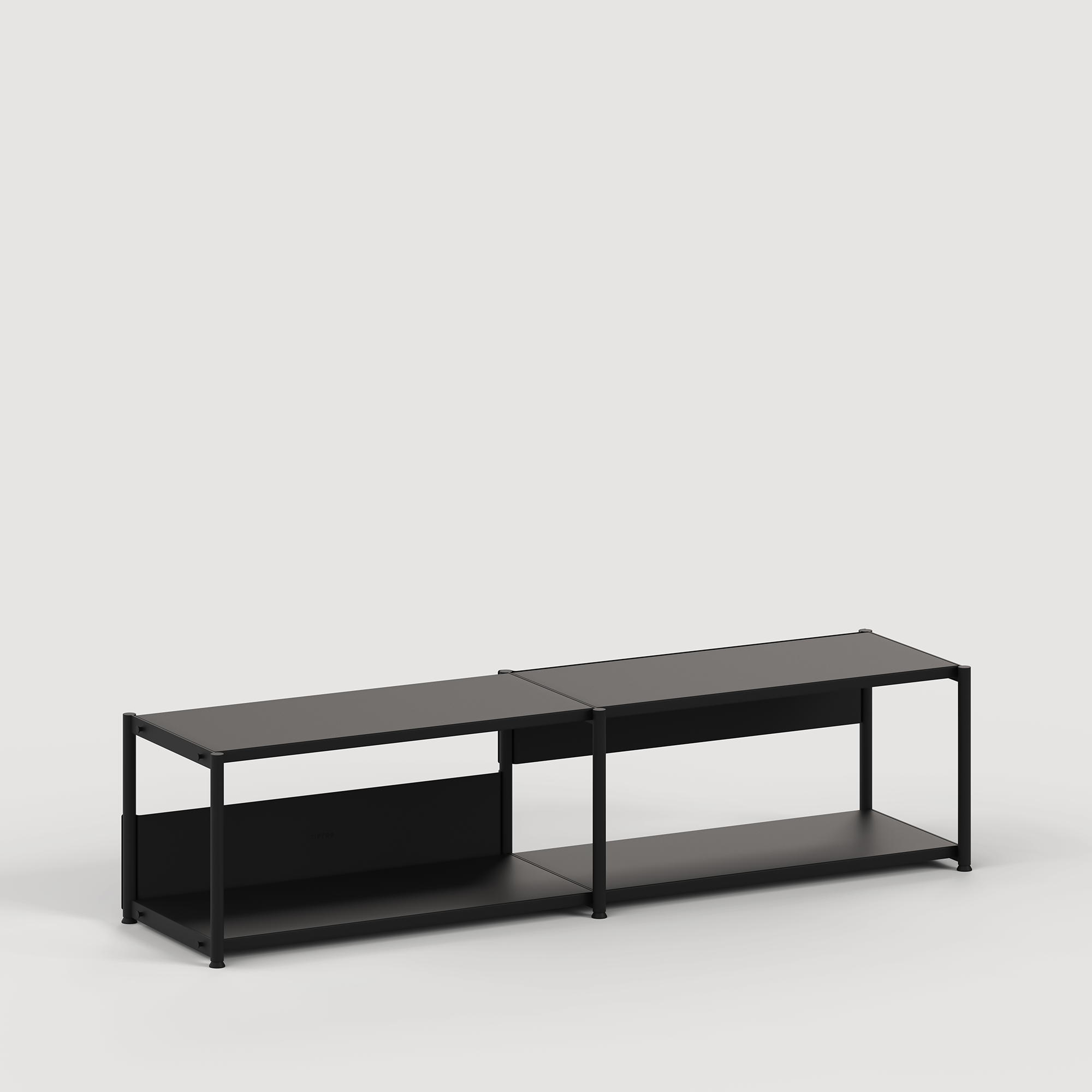 Etagère UNIT - H40 à 50 x  L164cm - acier thermolaqué