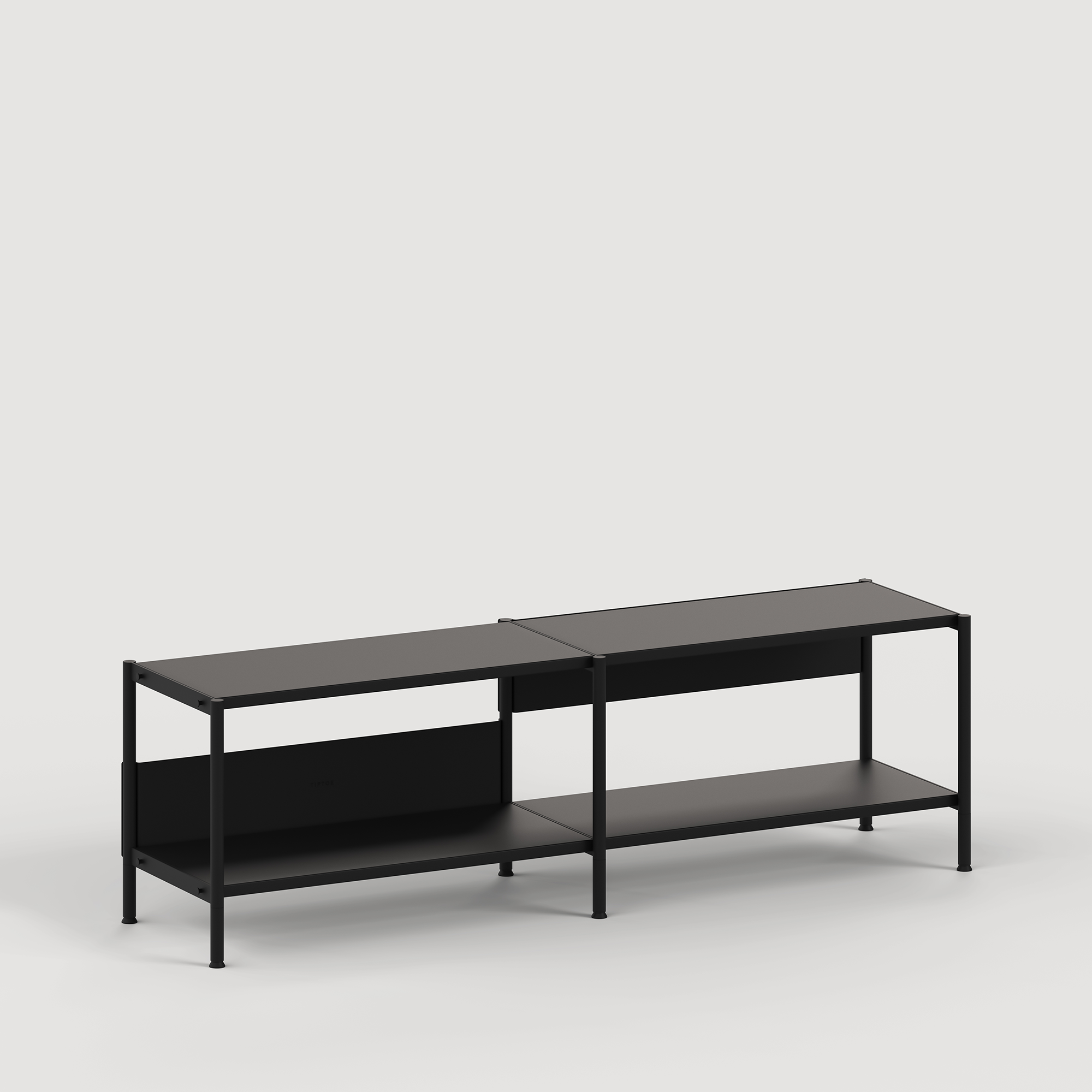 Etagère UNIT - H40 à 50 x  L164cm - acier thermolaqué