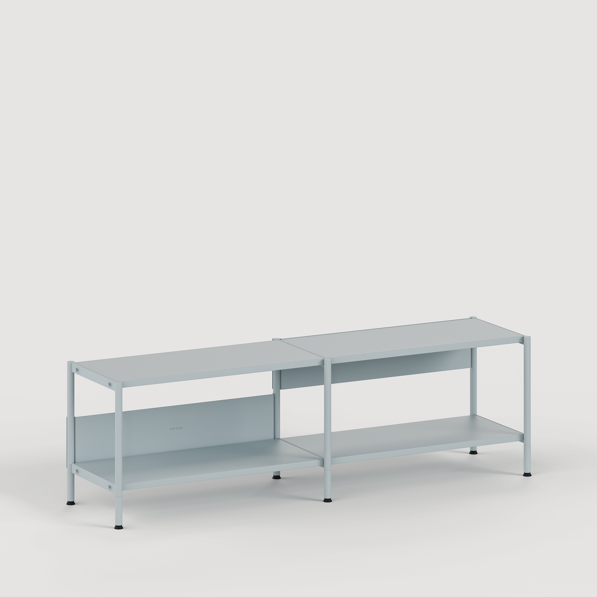 Etagère UNIT - H40 à 50 x  L164cm - acier thermolaqué