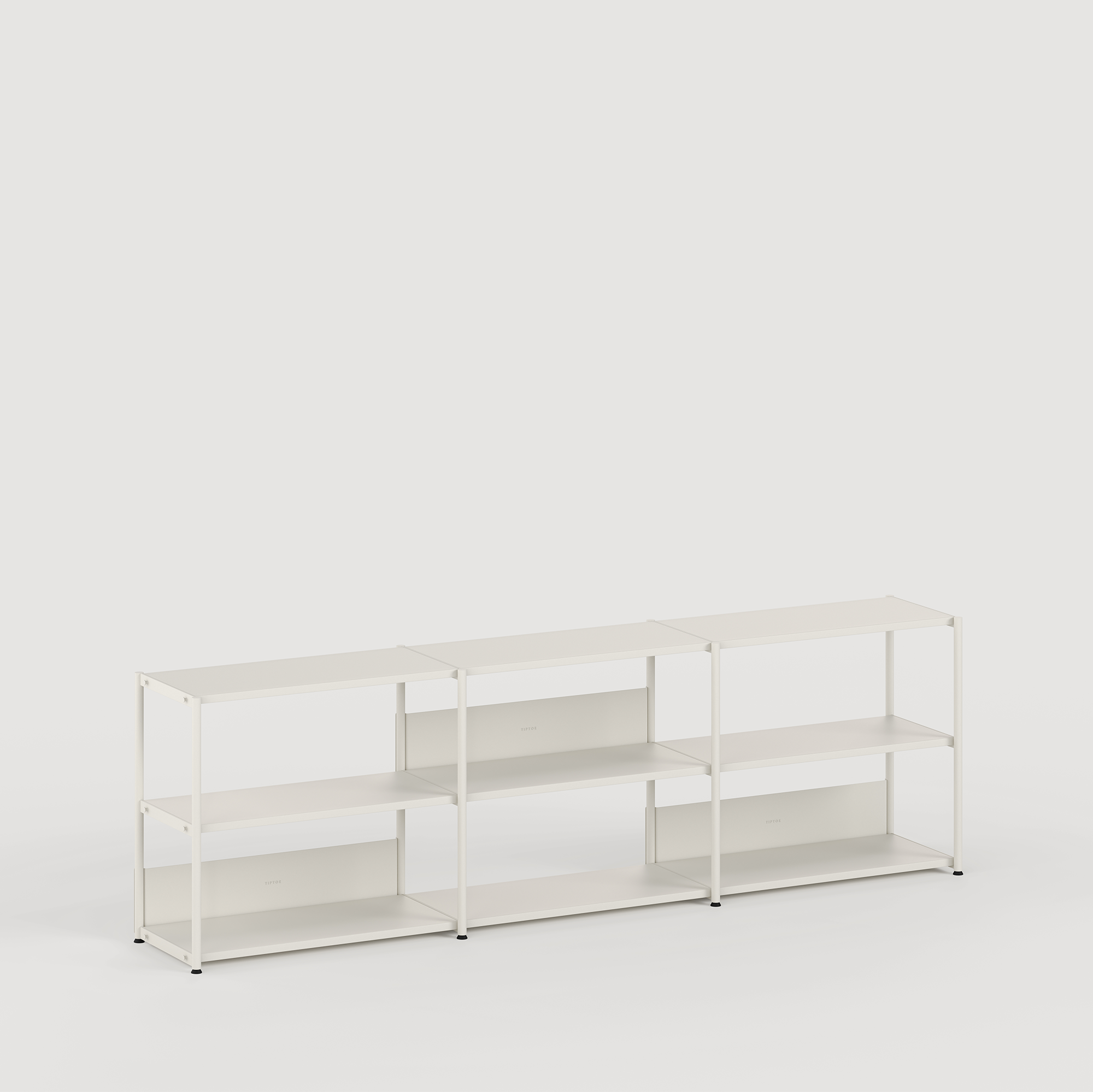 Etagère UNIT - H75 à 85 x  L244cm - acier thermolaqué