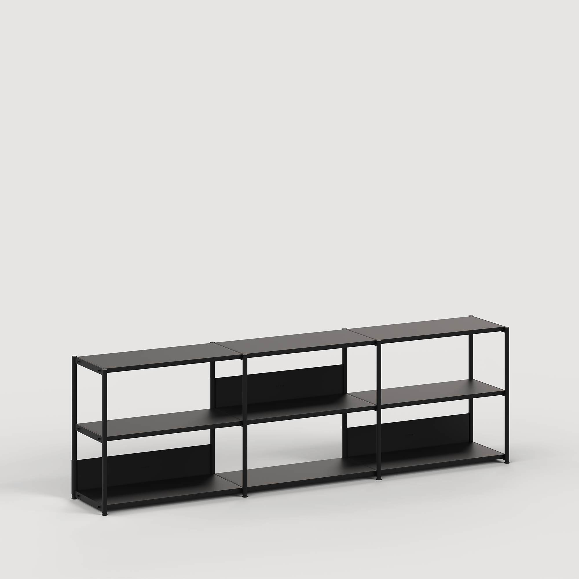 Etagère UNIT - H75 à 85 x  L244cm - acier thermolaqué