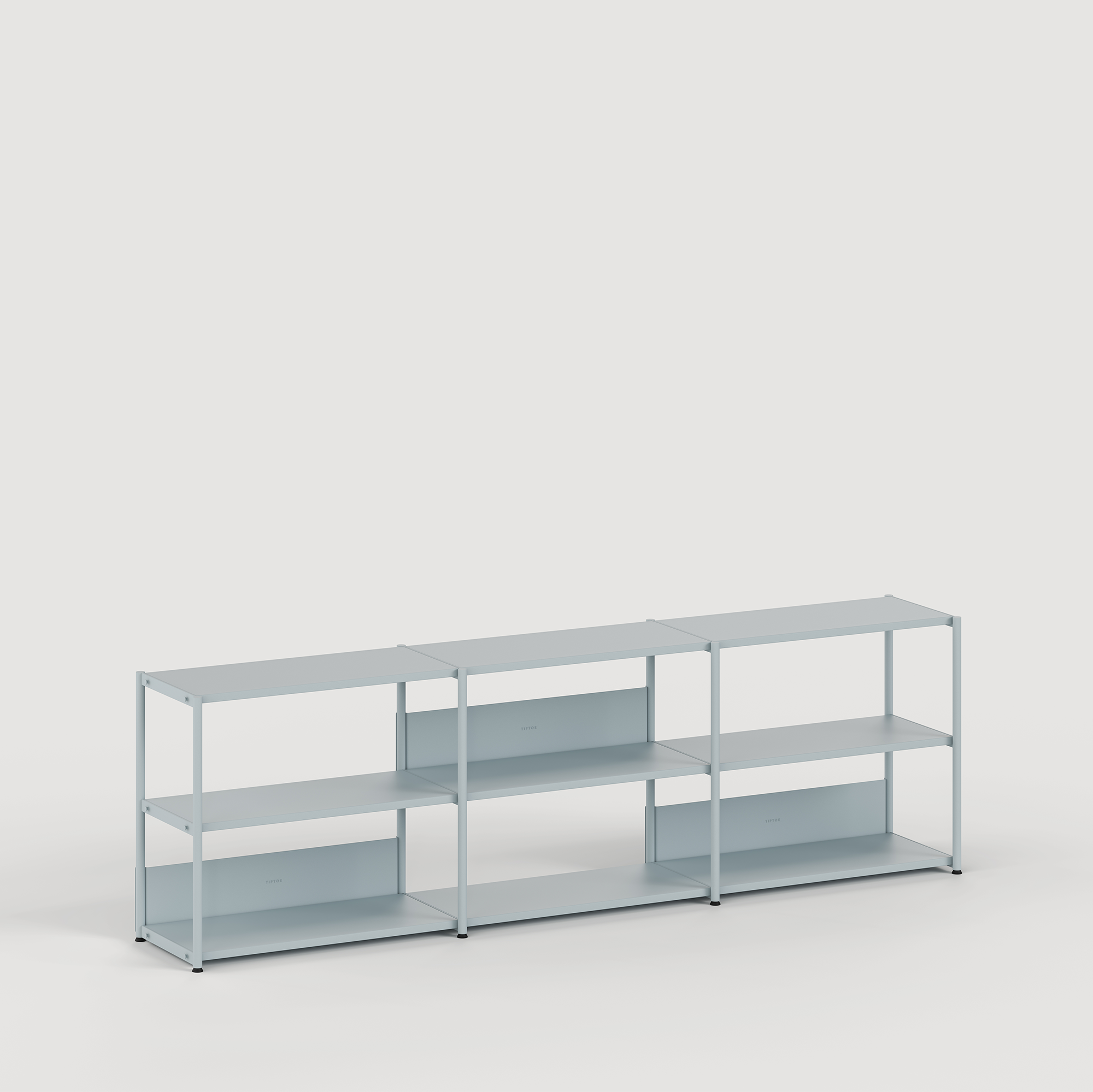 Etagère UNIT - H75 à 85 x  L244cm - acier thermolaqué