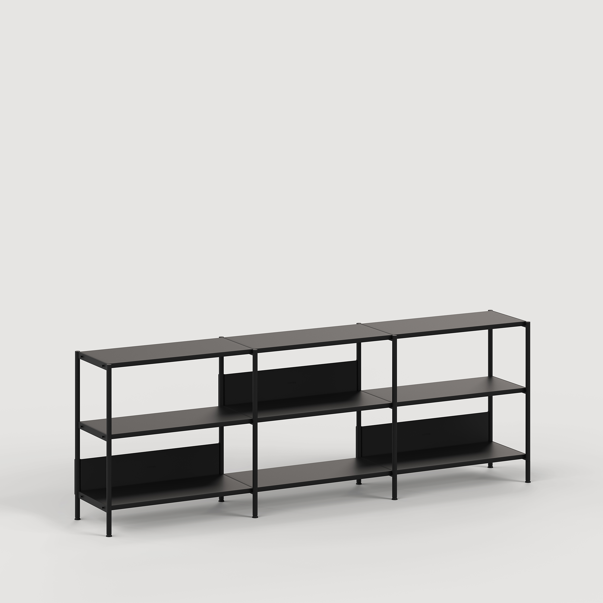Etagère UNIT - H75 à 85 x  L244cm - acier thermolaqué