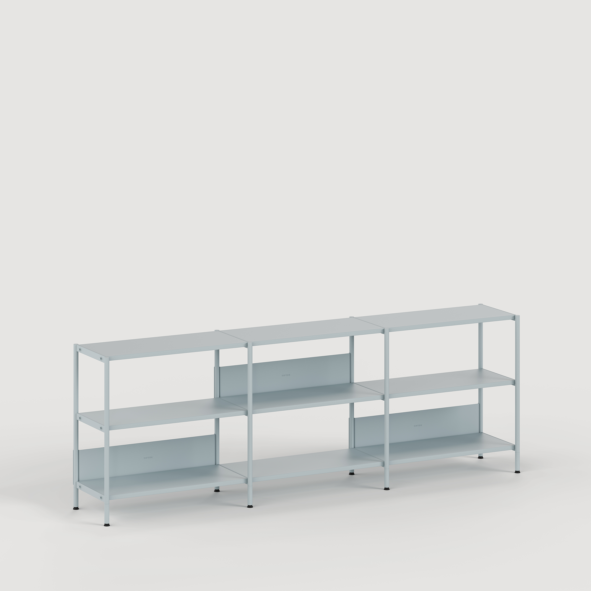 Etagère UNIT - H75 à 85 x  L244cm - acier thermolaqué
