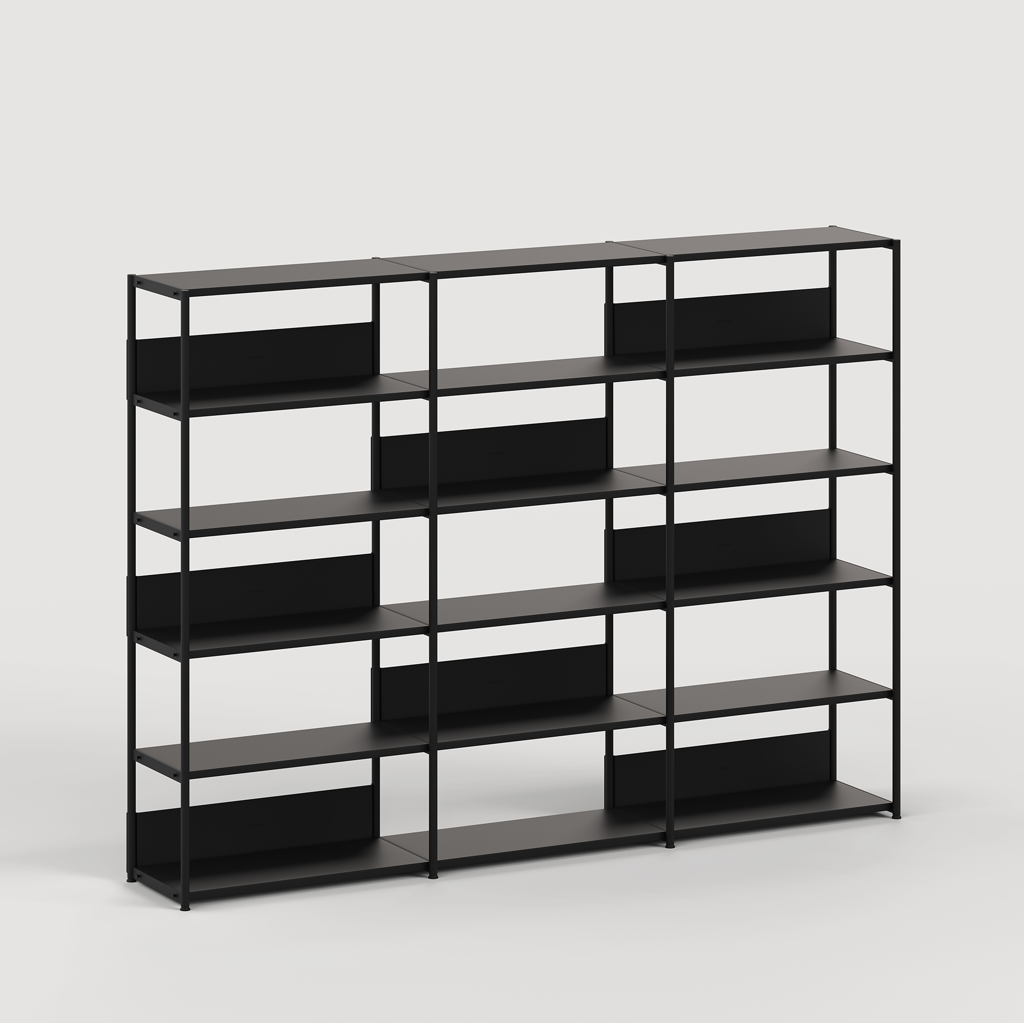 Etagère UNIT - H180 à 215 x  L244cm - acier thermolaqué