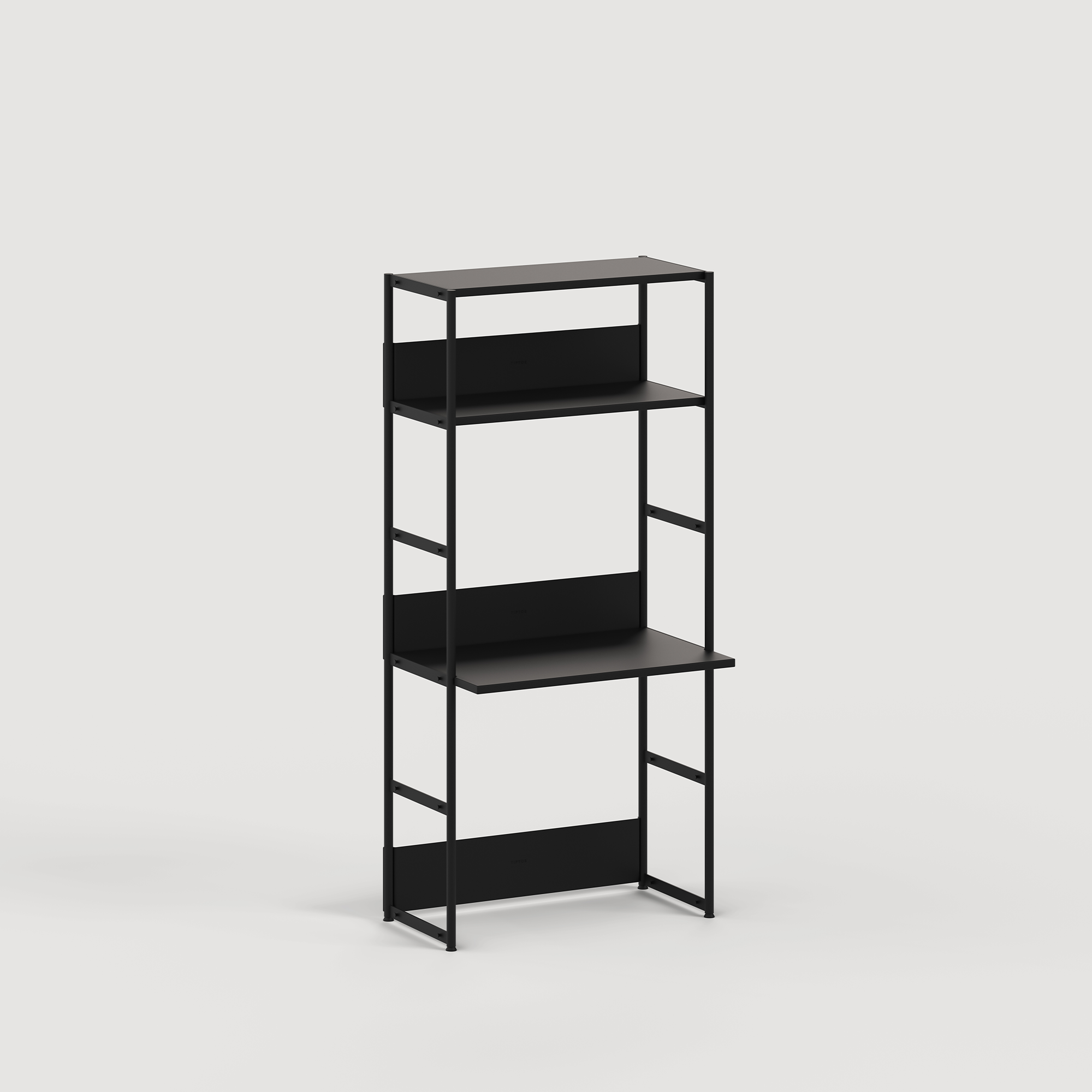 Etagère bureau UNIT - H180 à 215 x  L84cm - acier thermolaqué