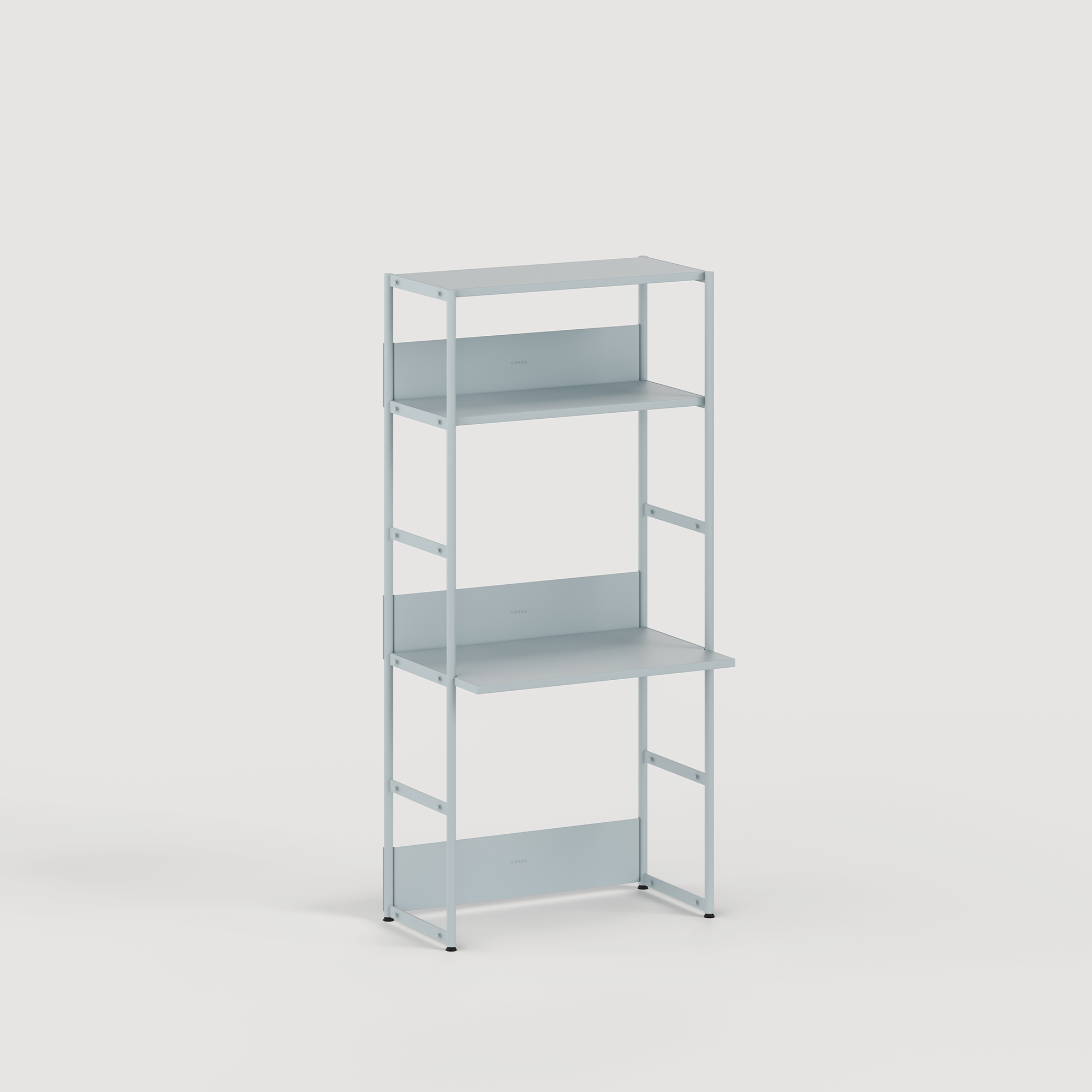 Etagère bureau UNIT - H180 à 215 x  L84cm - acier thermolaqué