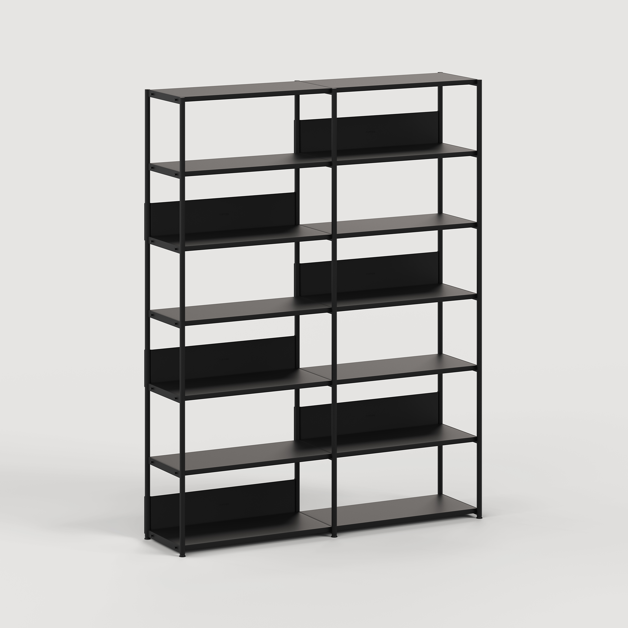 Etagère UNIT - H180 à 215 x  L164cm - acier thermolaqué
